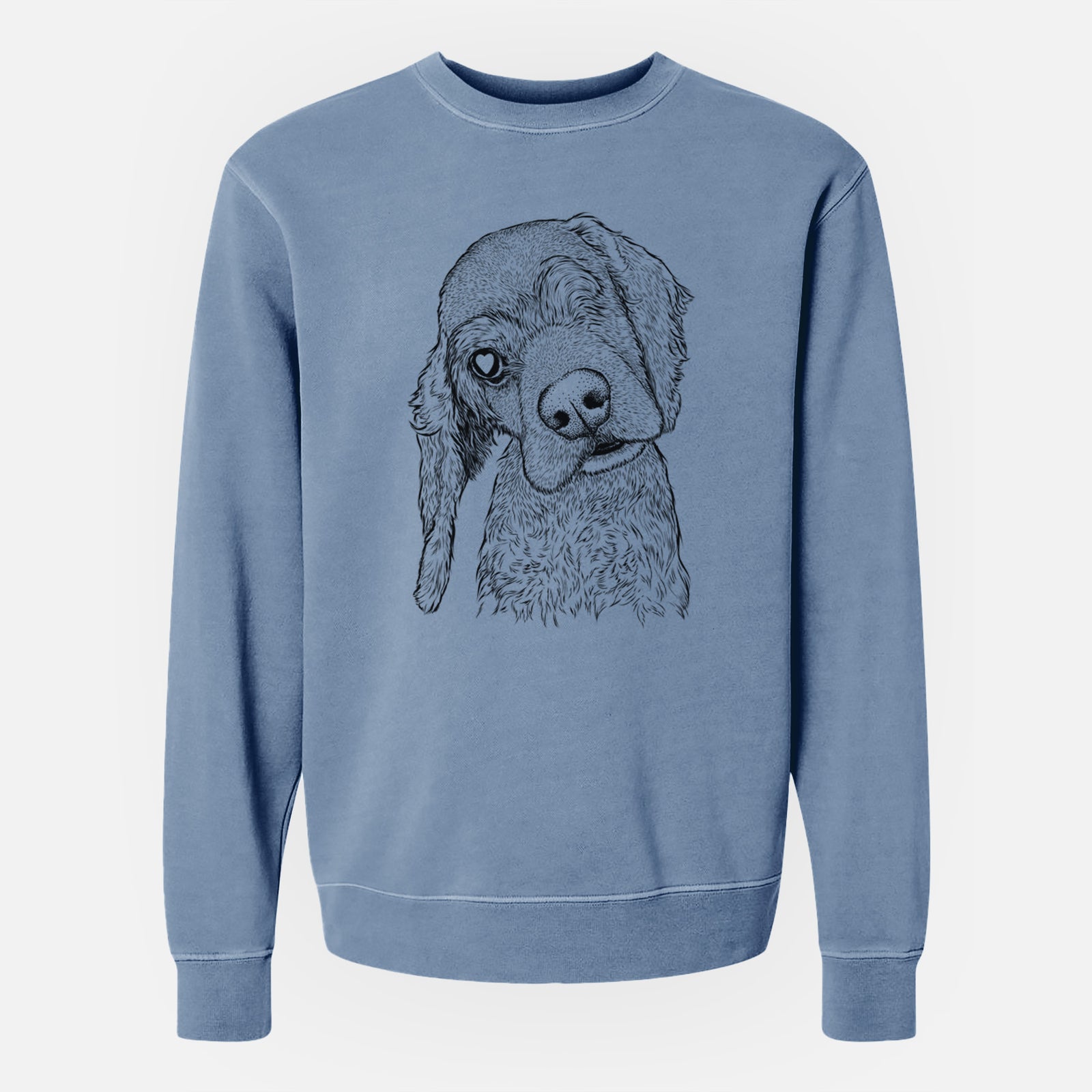 Bare Mambo #5 the Cocker Spaniel - Unisex Pigment Dyed Crew Sweatshirt