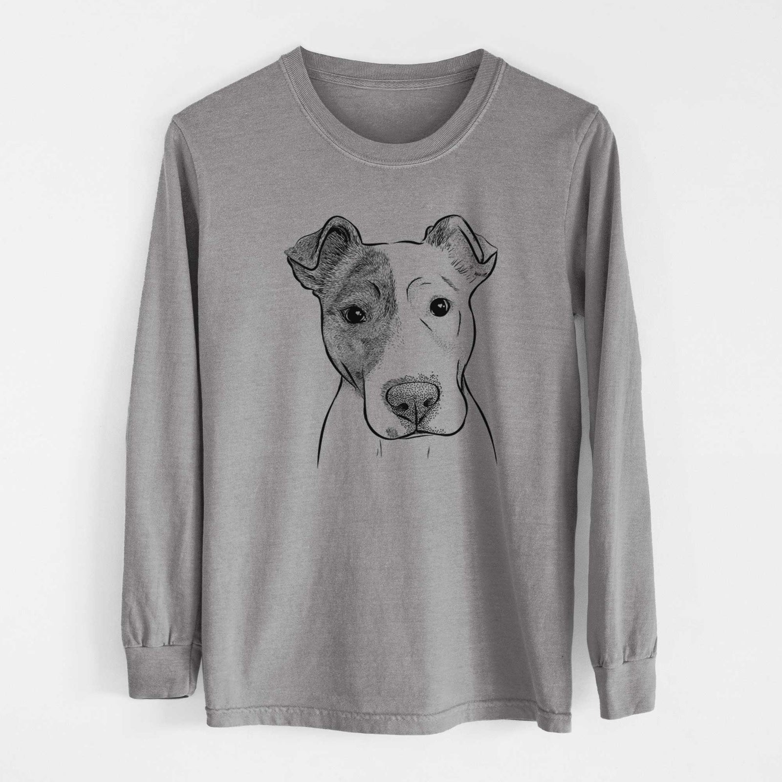 Bare Manchi the Pitbull Mix - Heavyweight 100% Cotton Long Sleeve