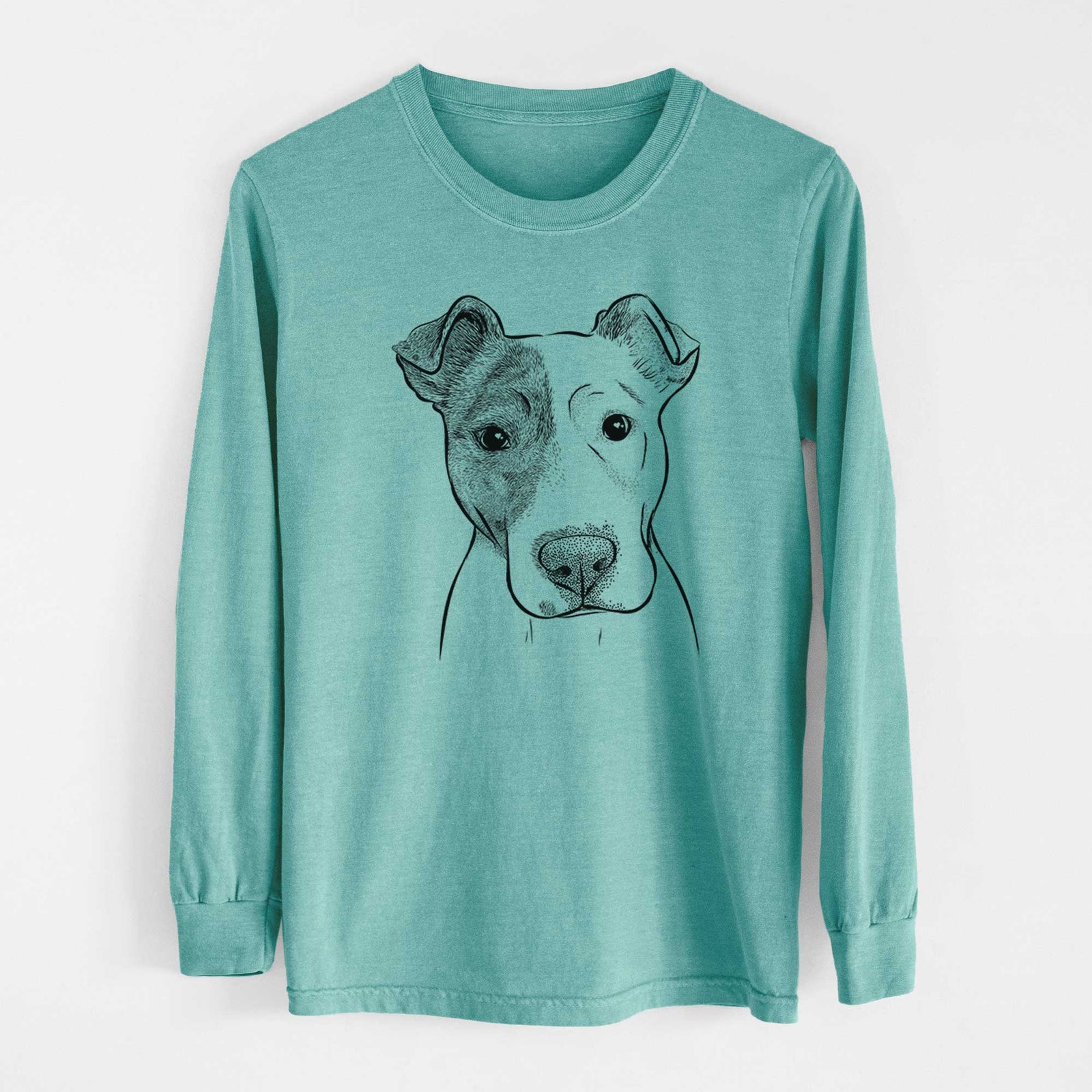 Bare Manchi the Pitbull Mix - Heavyweight 100% Cotton Long Sleeve