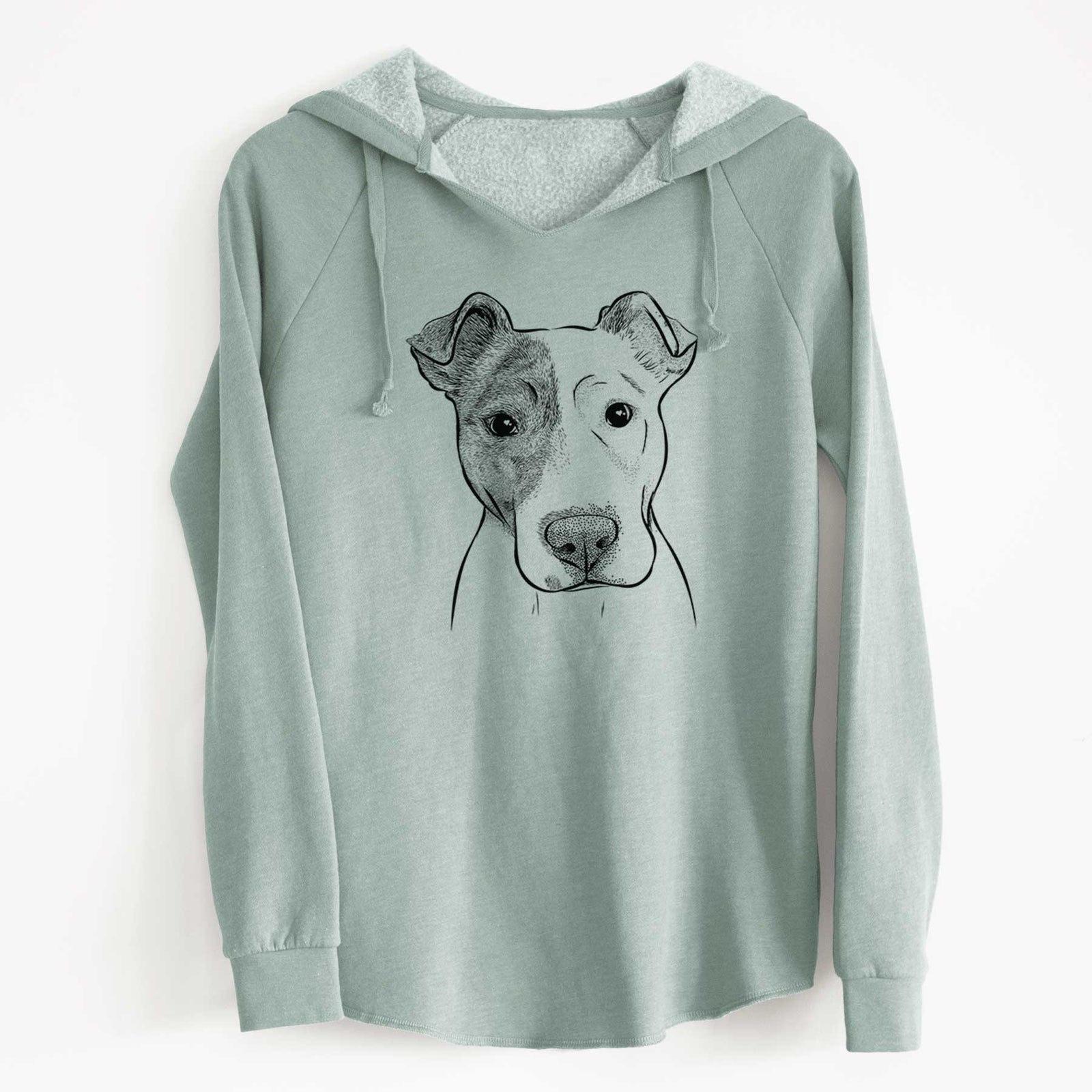 Bare Manchi the Pitbull Mix - Cali Wave Hooded Sweatshirt