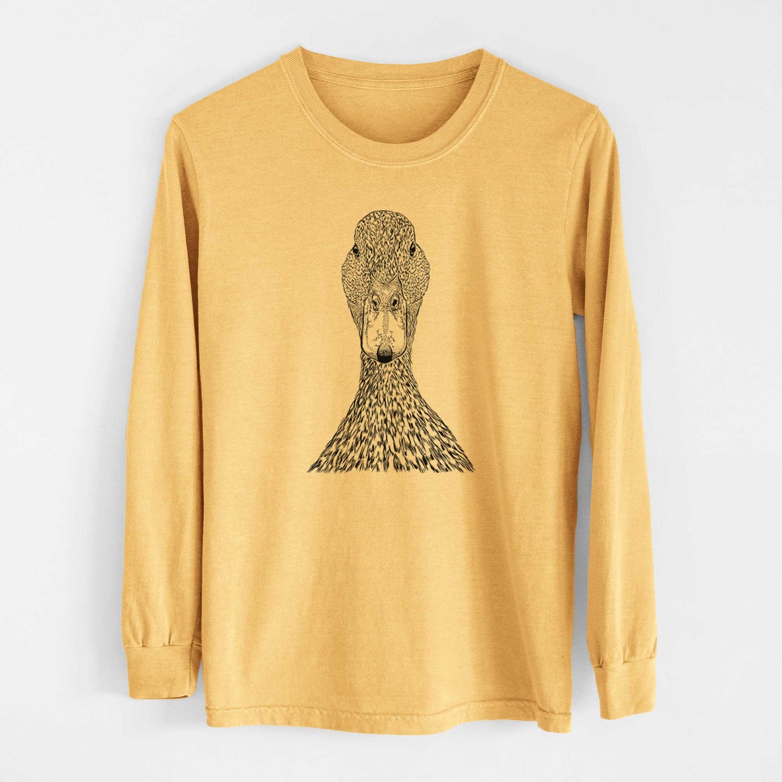 Bare Marge the Mallard Duck - Heavyweight 100% Cotton Long Sleeve
