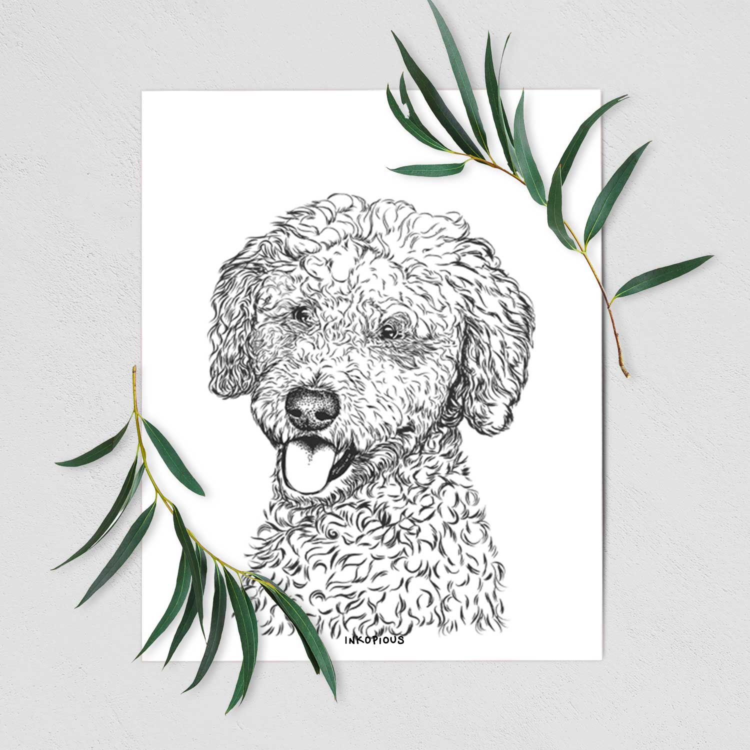 Marlow the Goldendoodle Art Print