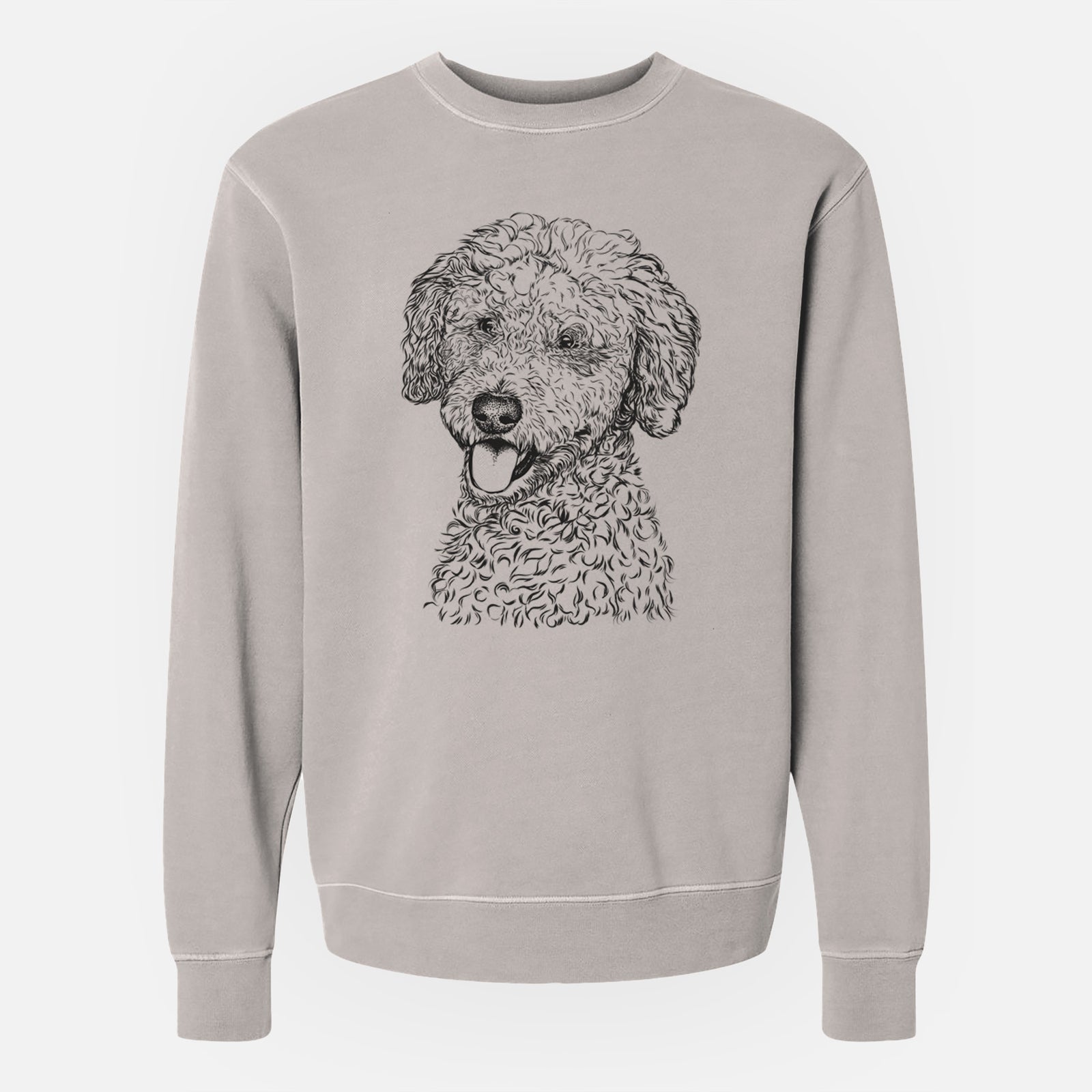 Bare Marlow the Goldendoodle - Unisex Pigment Dyed Crew Sweatshirt