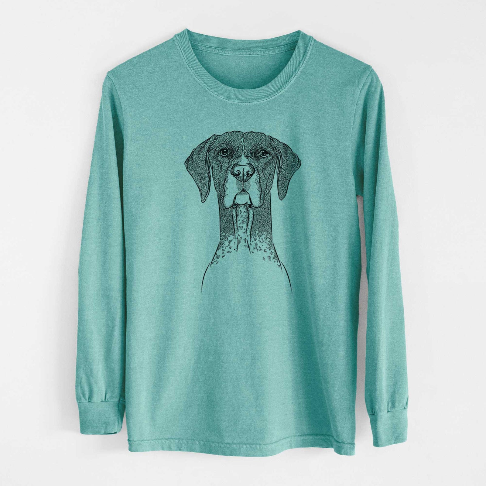 Bare Mattis the German Shorthaired Pointer - Heavyweight 100% Cotton Long Sleeve