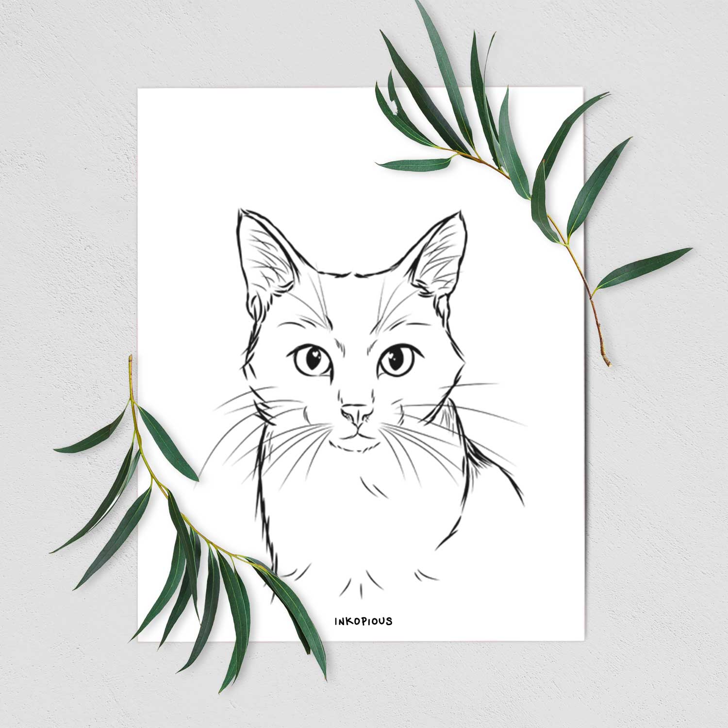 Maverick the Cat Art Print