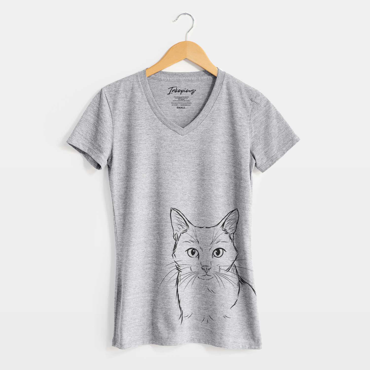 Bare Maverick the Cat - Women's V-neck Shirt