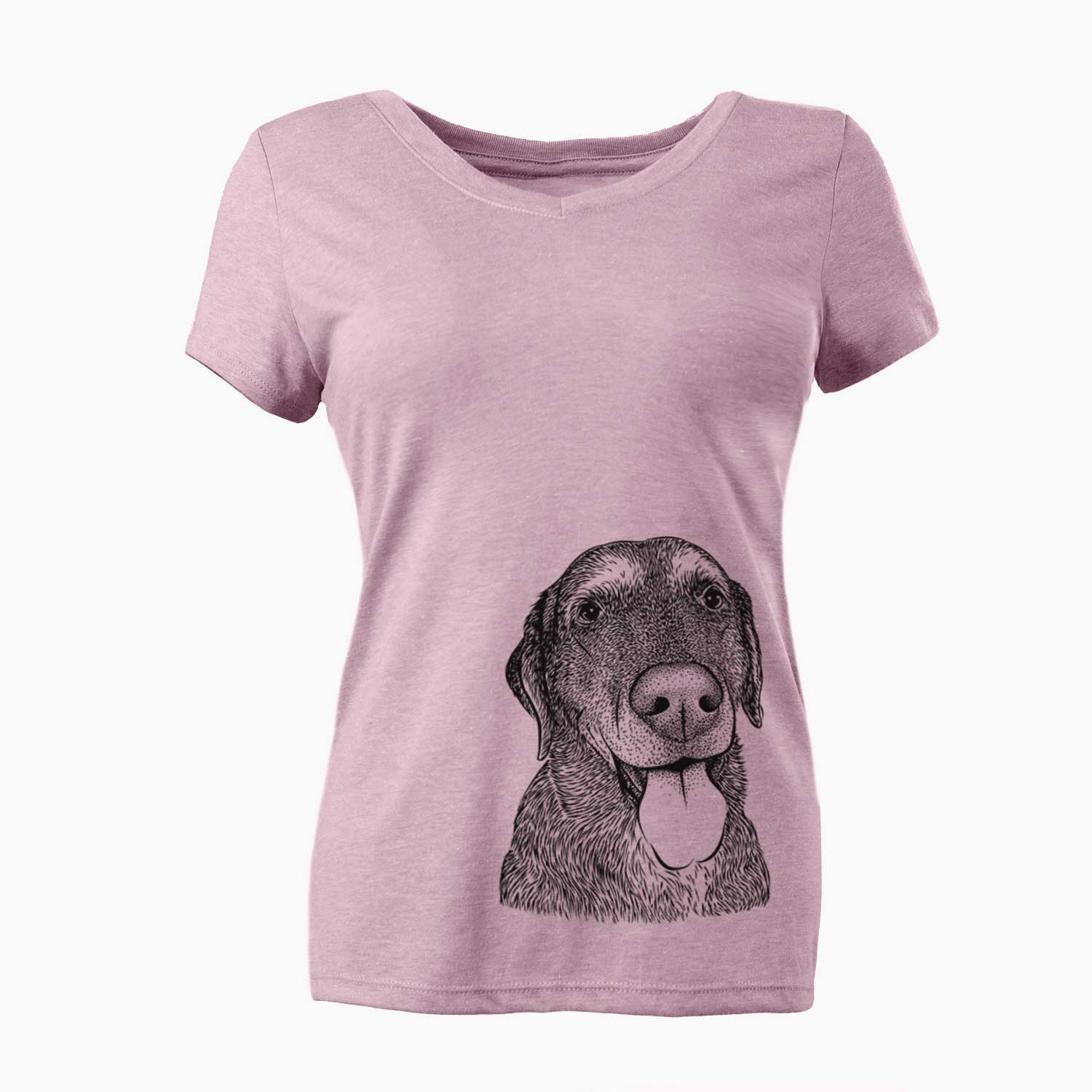 Bare Max the Labrador Retriever - Women's V-neck Shirt