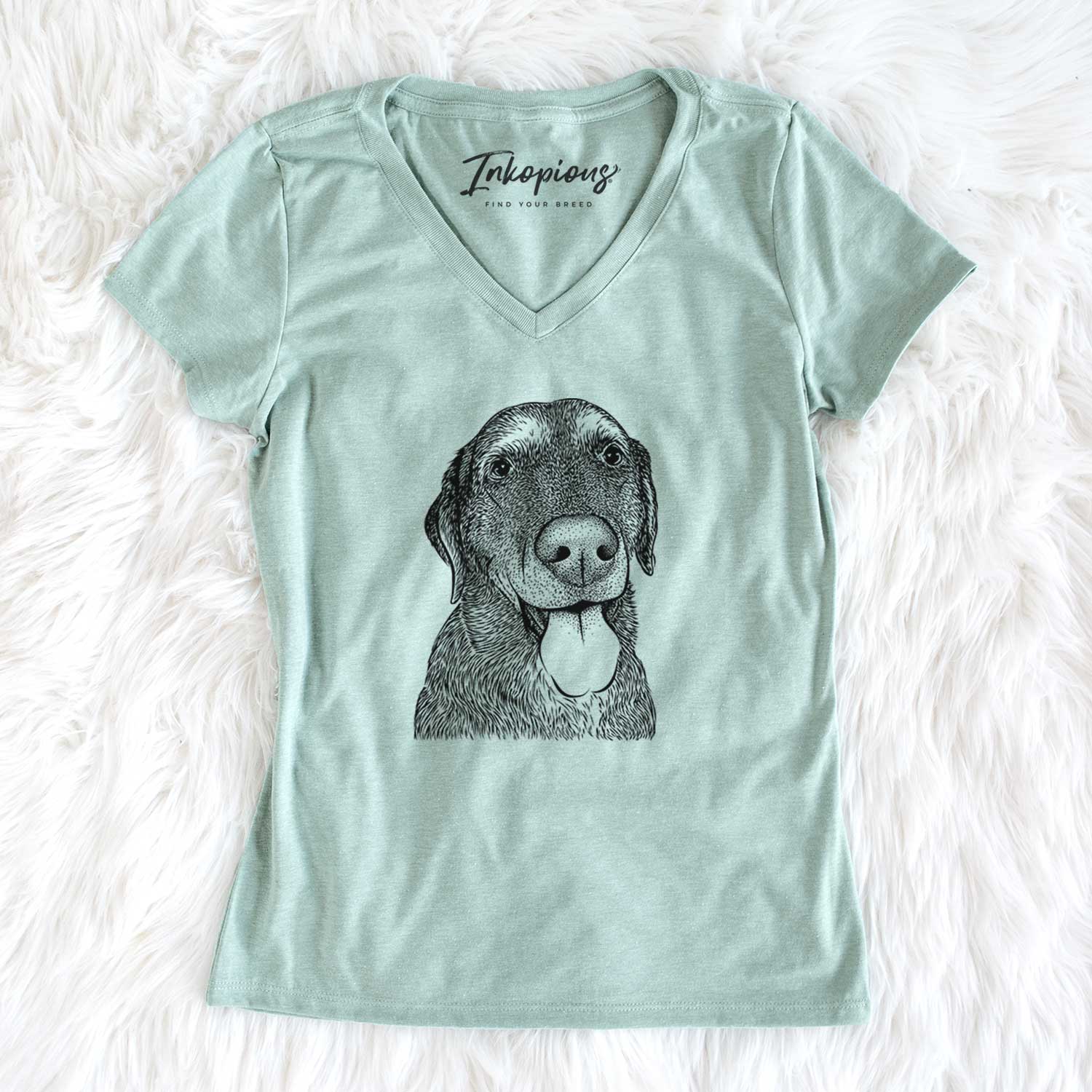 Bare Max the Labrador Retriever - Women's V-neck Shirt