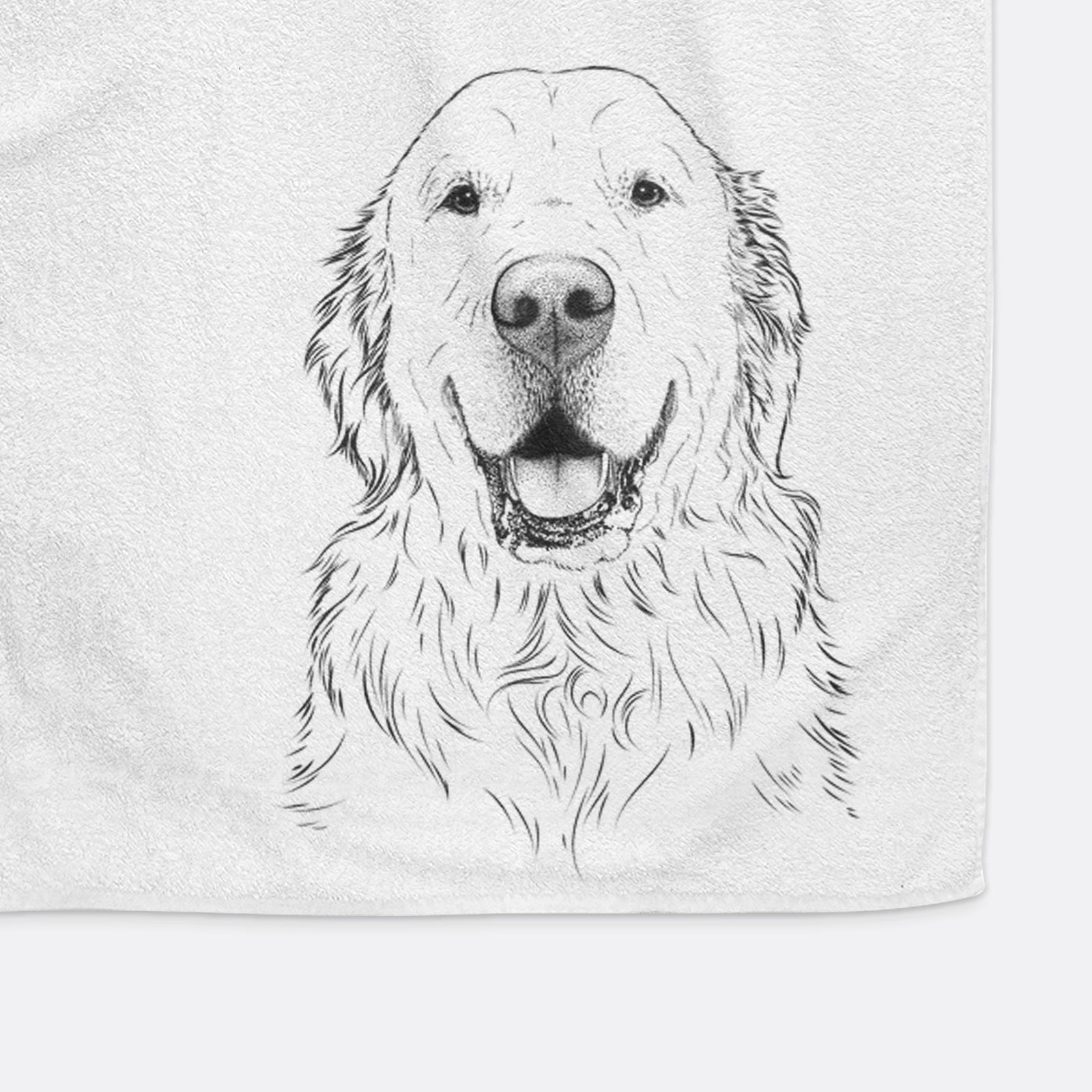 Maximus the Golden Retriever Decorative Hand Towel