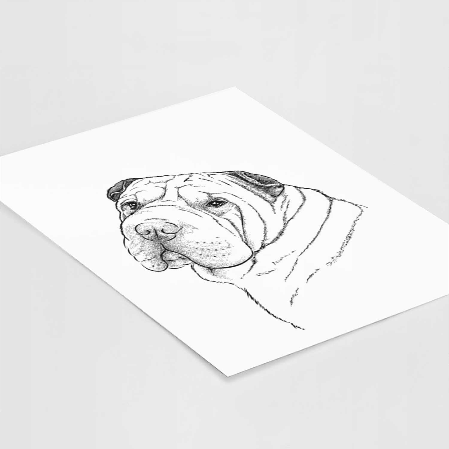 Maximus the Shar Pei Art Print