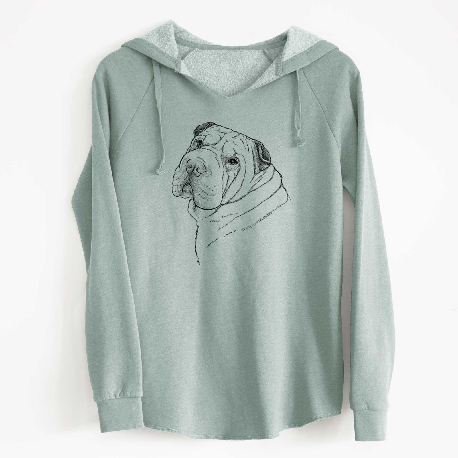Bare Maximus the Shar Pei - Cali Wave Hooded Sweatshirt