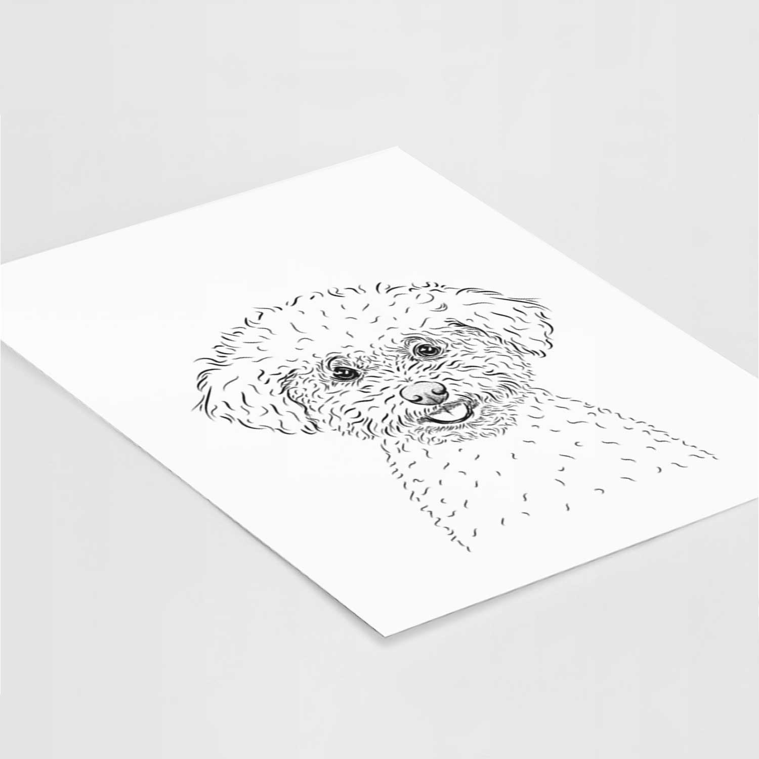 Mickey the Bichon Frise Art Print