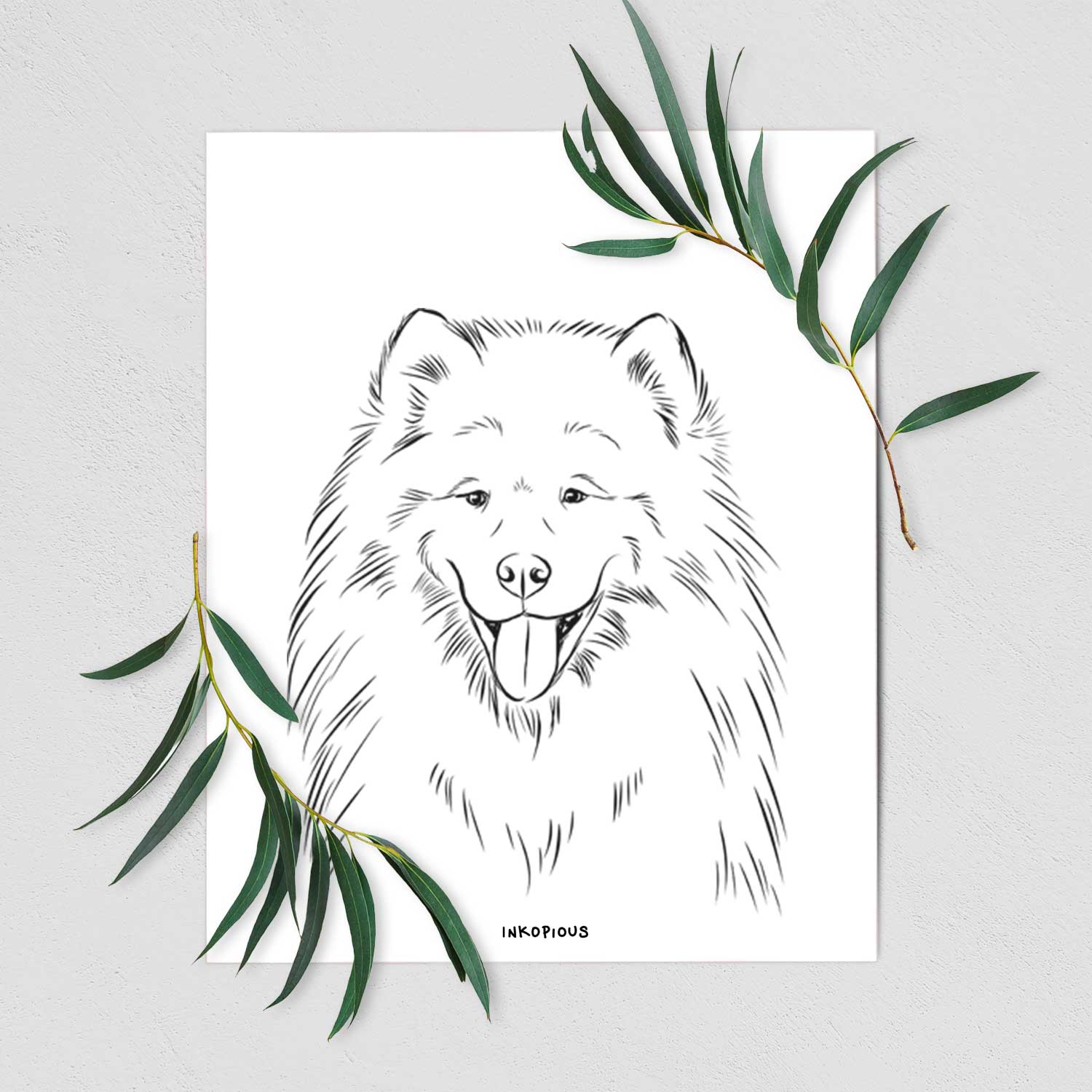 Mikko the Samoyed Art Print