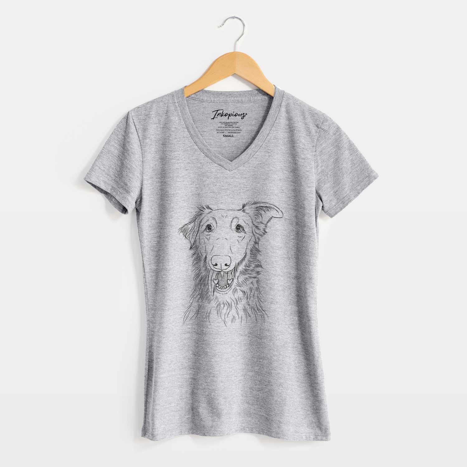 Bare Mila the Mixed Breed - Women's V-neck Shirt