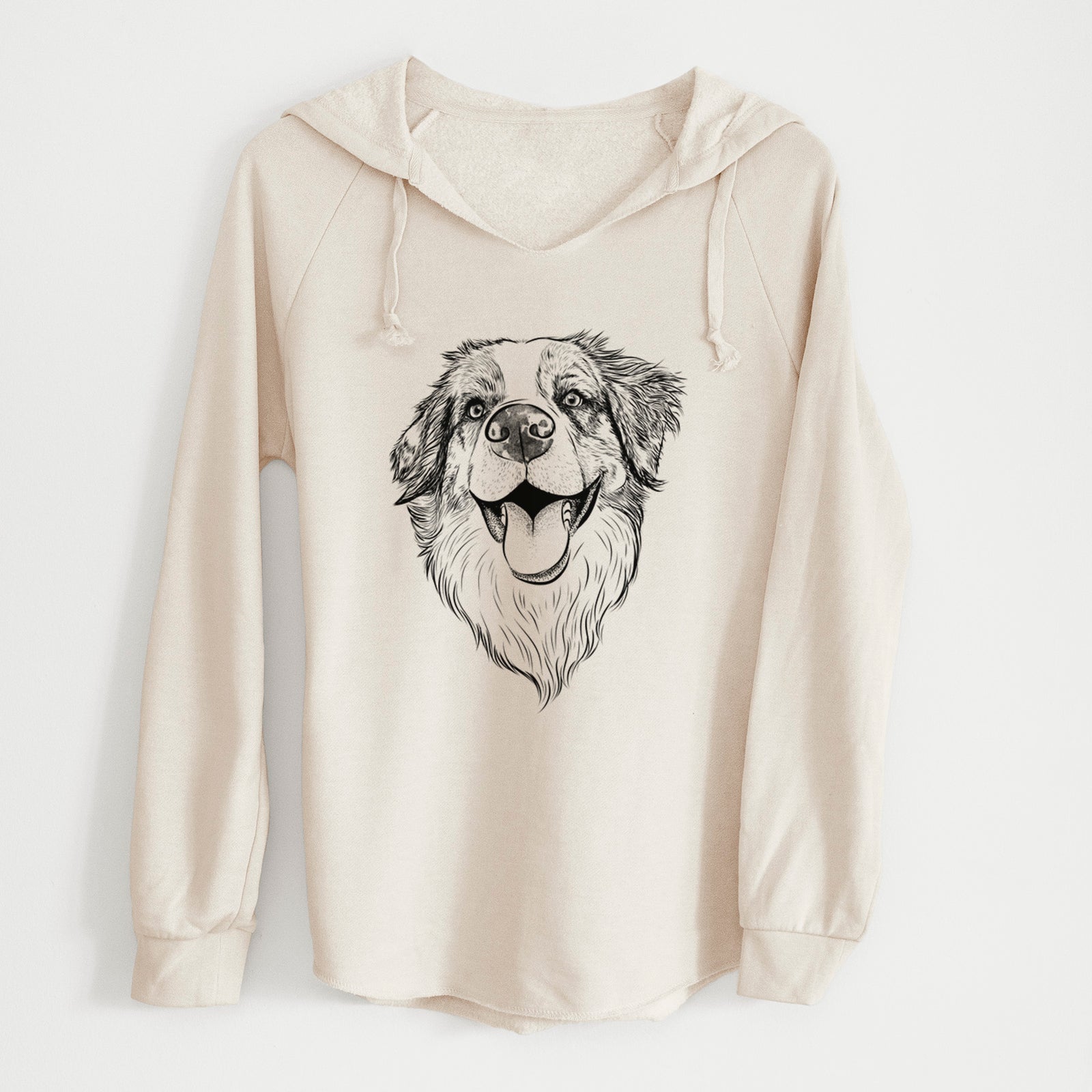 Bare Mila the Australian Shepherd - Cali Wave Hooded Sweatshirt