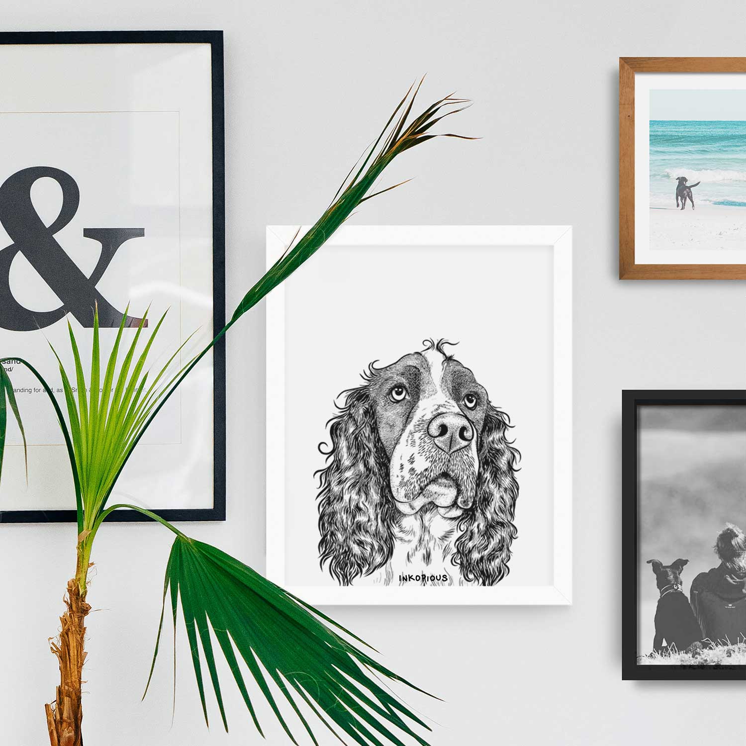Millie Mae the English Springer Spaniel Art Print