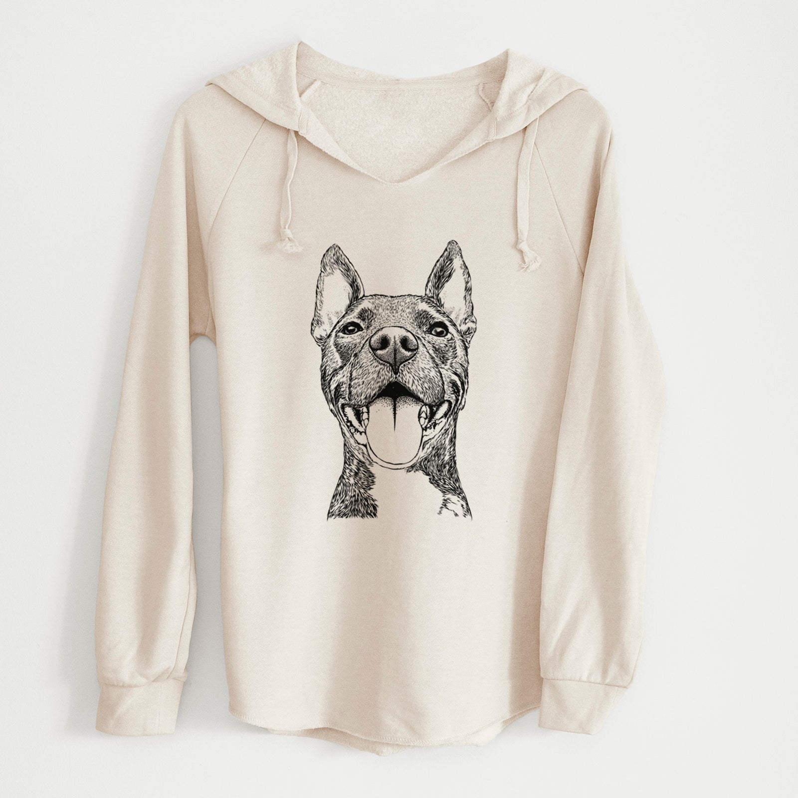 Bare Milo the Pitbull Mix - Cali Wave Hooded Sweatshirt