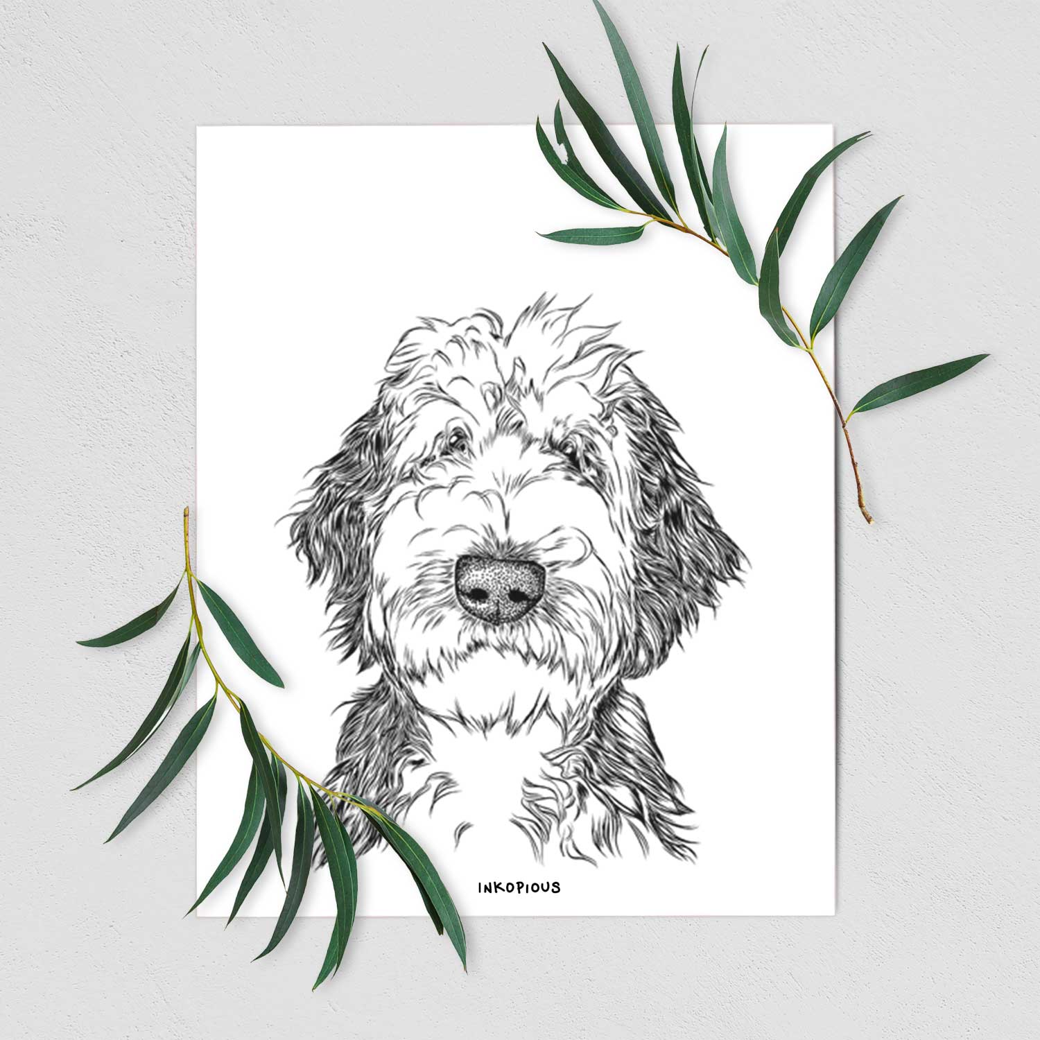 Milo Fluff the Sheepadoodle Art Print
