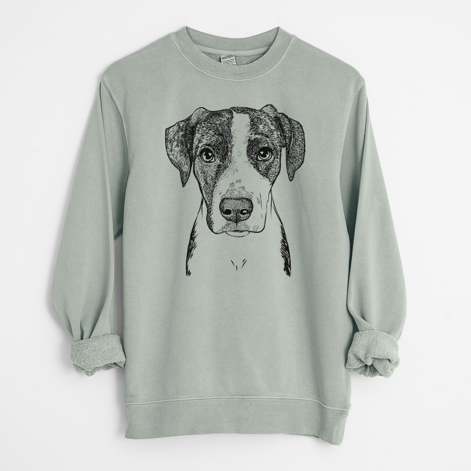Bare Milo the Mixed Breed - Unisex Pigment Dyed Crew Sweatshirt