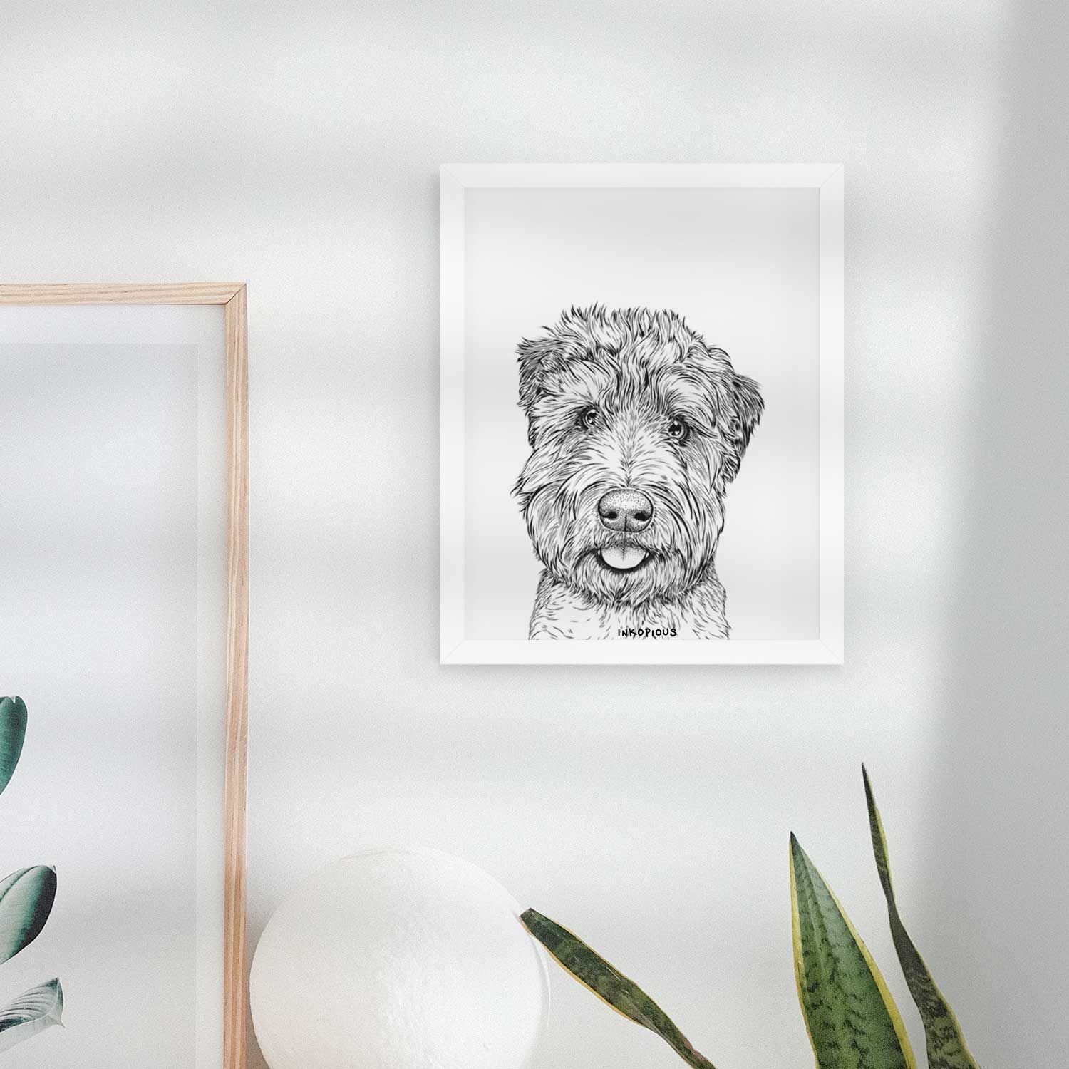 Milton the Soft Coated Wheaten Terrier Art Print