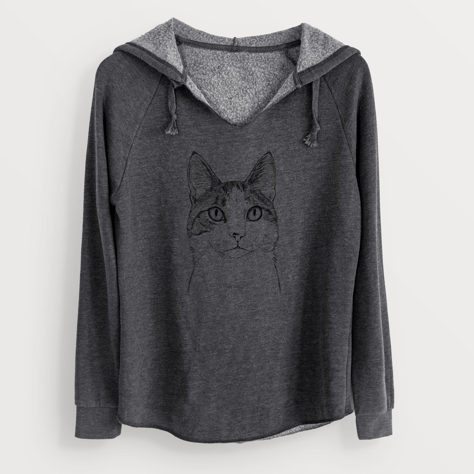 Bare Mini Griffin the Domestic Shorthair Cat - Cali Wave Hooded Sweatshirt
