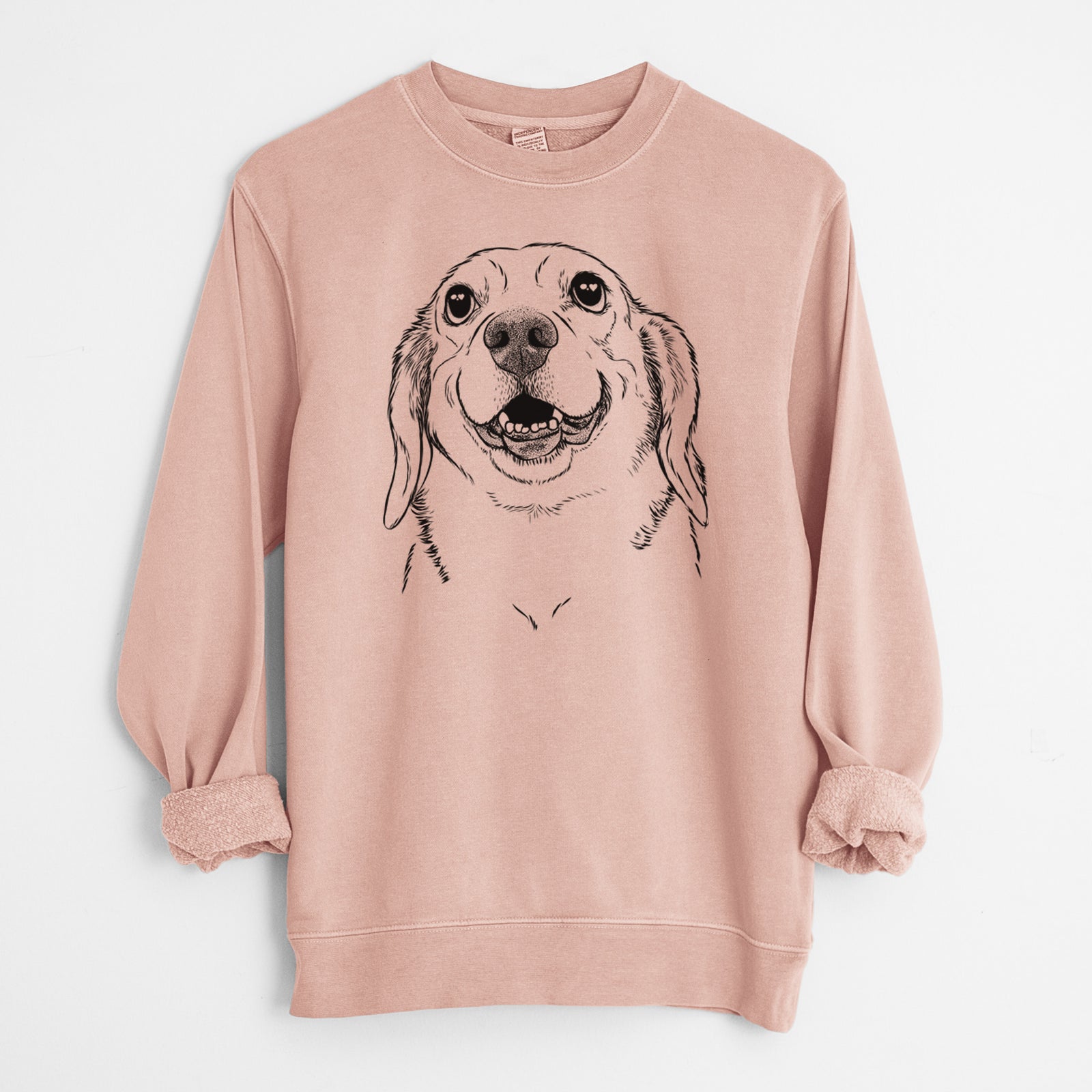 Bare Minnie the Corgle - Unisex Pigment Dyed Crew Sweatshirt