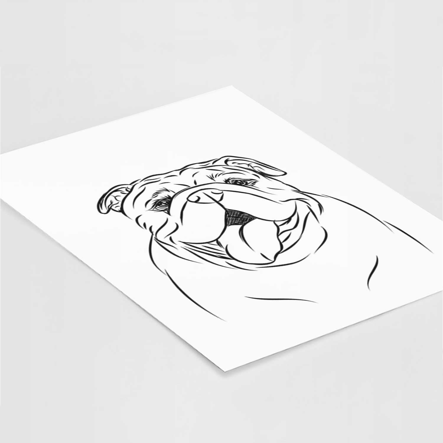 Missy Moo the English Bulldog Art Print