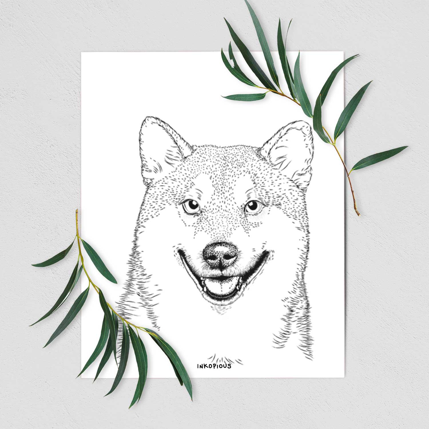 Mitsu the Shiba Inu Art Print