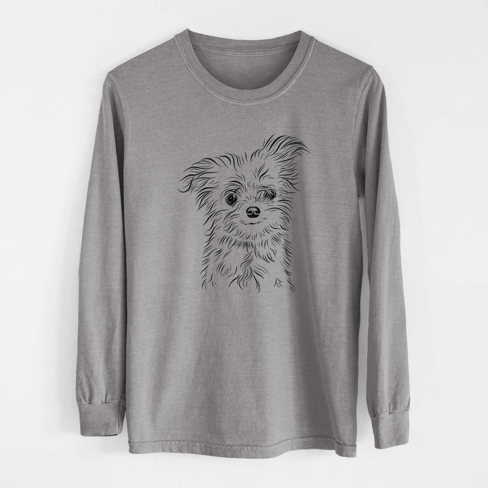 Bare Mr. Gucci Poochi the Maltese - Heavyweight 100% Cotton Long Sleeve