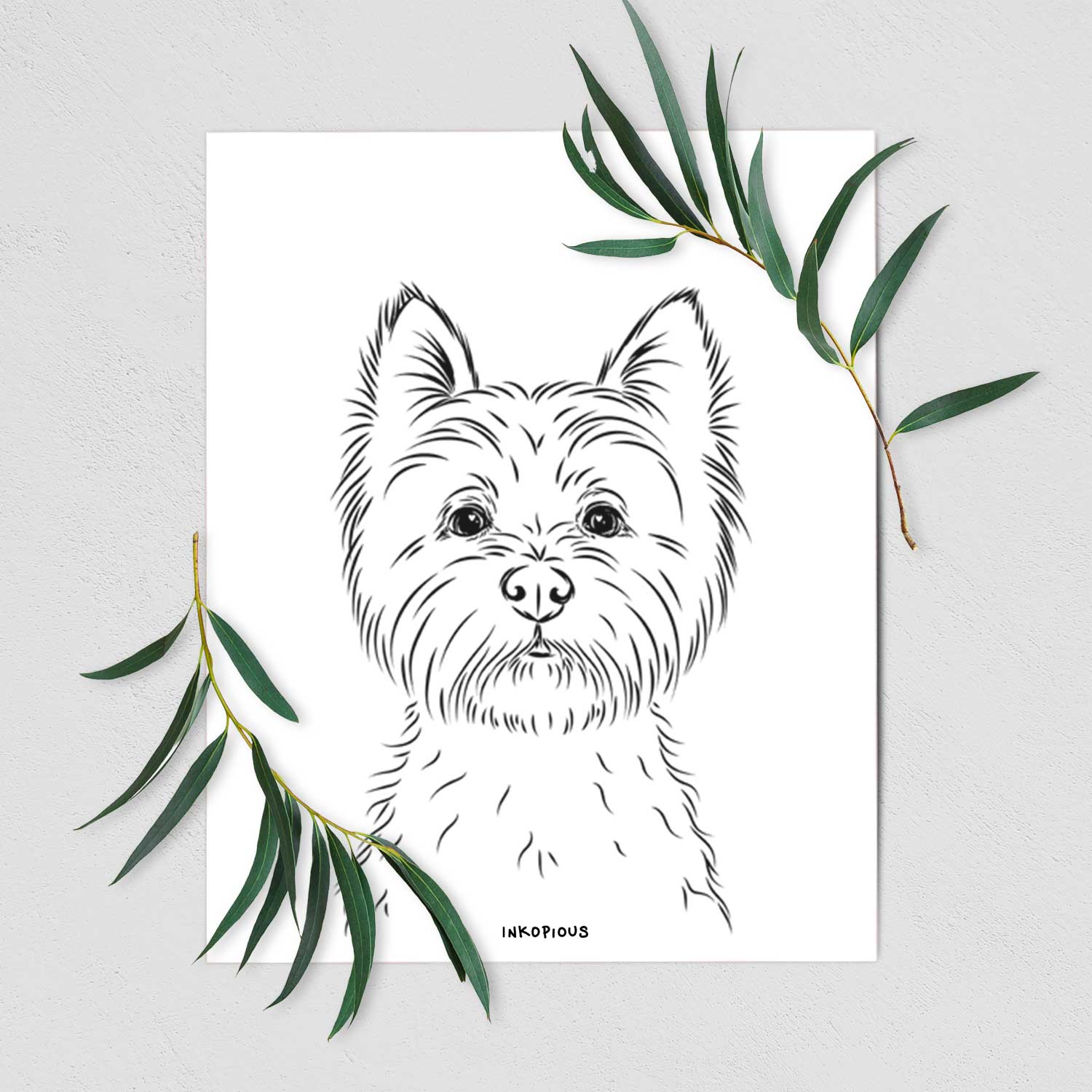 Murphy the West Highland Terrier Art Print
