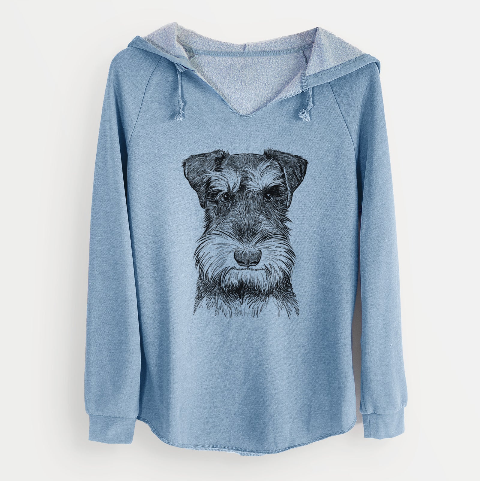 Bare Murphy the Mini Schnauzer - Cali Wave Hooded Sweatshirt