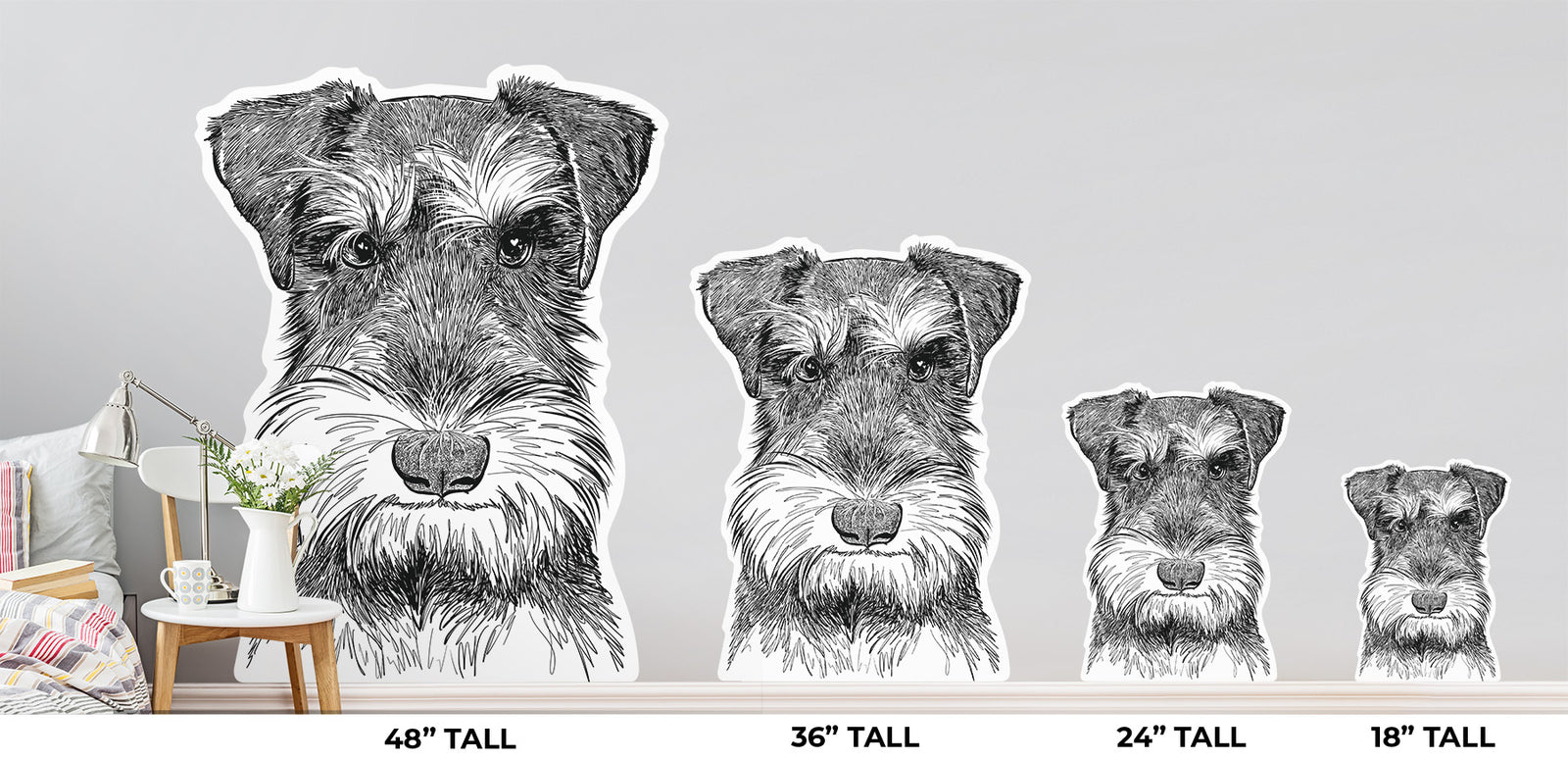 Murphy the Mini Schnauzer - Wall Decal