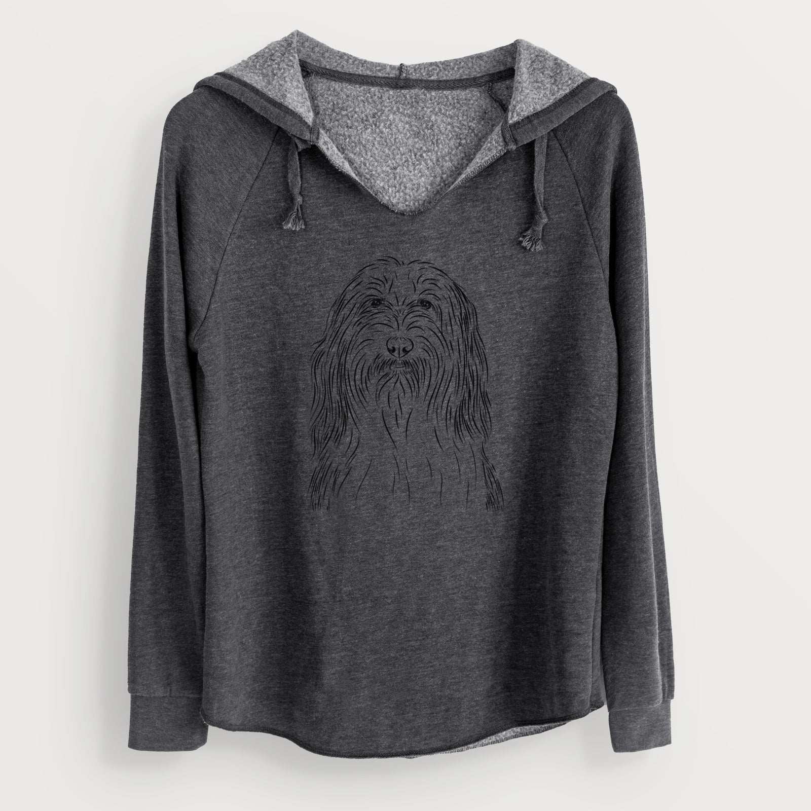 Bare Murray the Bearded Collie - Cali Wave Hooded Sweatshirt
