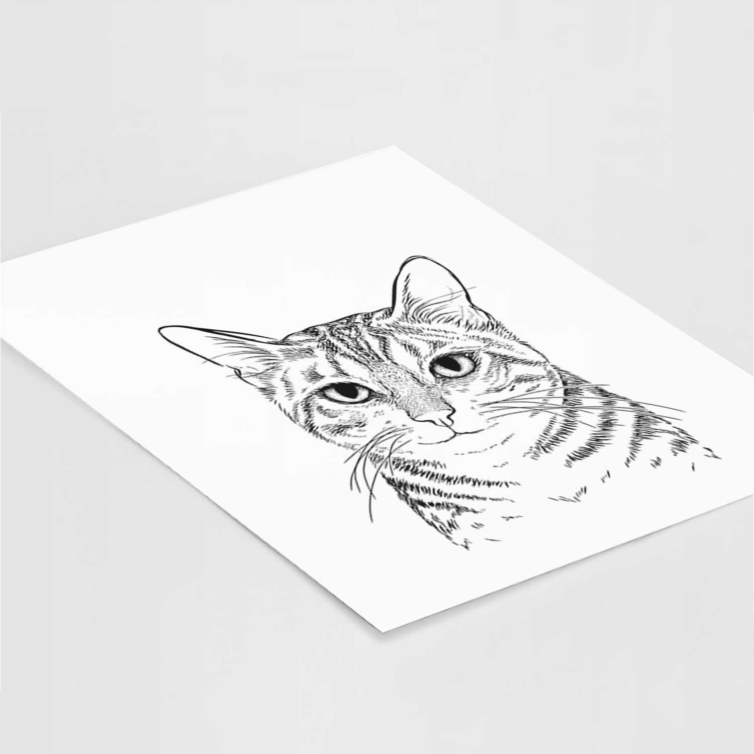 Nell the Tabby Cat Art Print