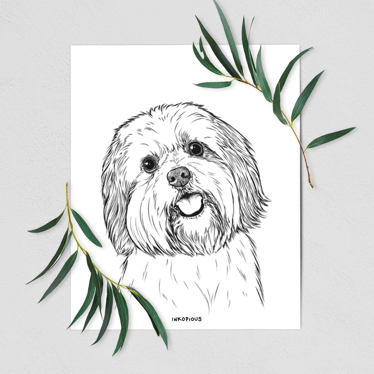 Nikka the Lowchen Art Print