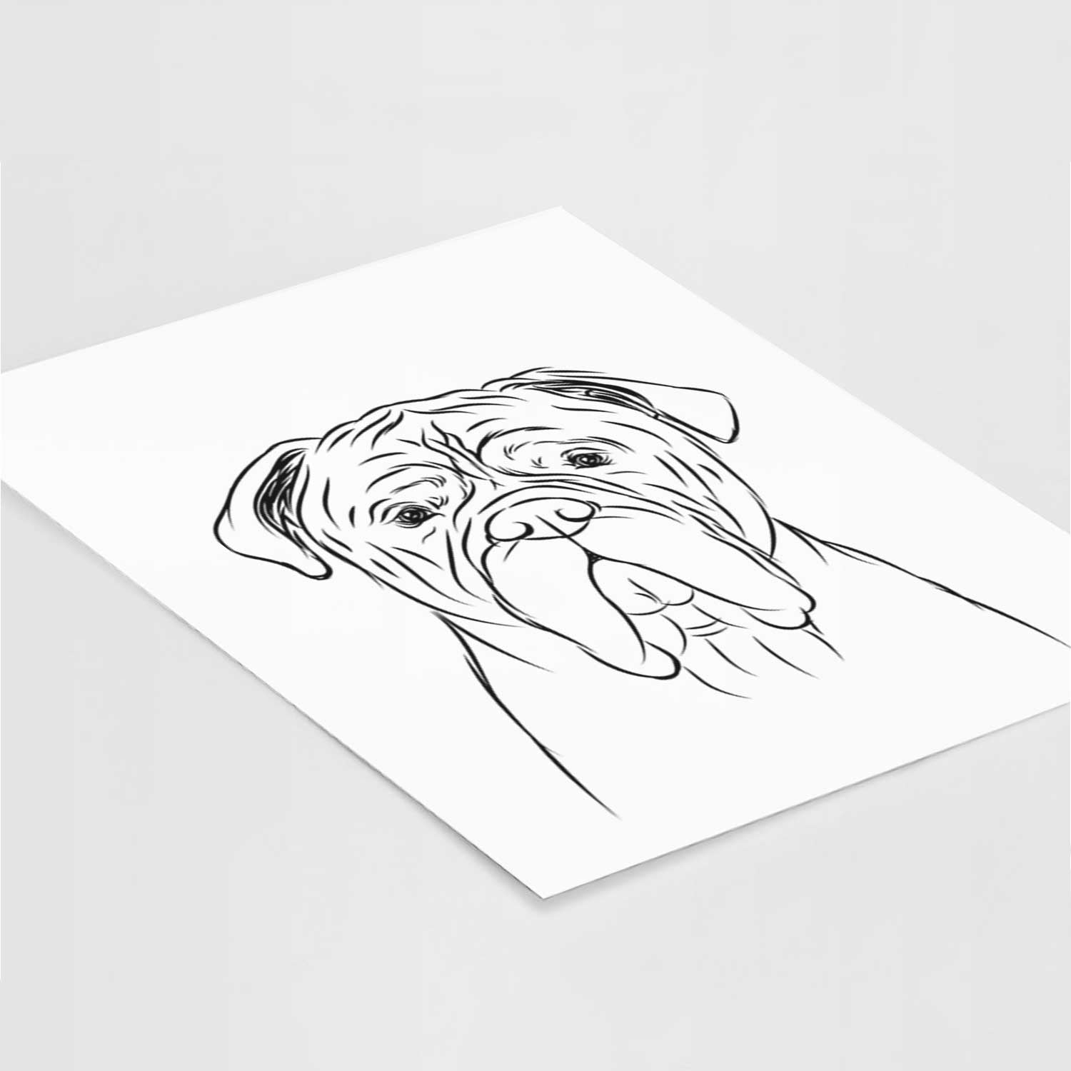 Nolan the Bull Mastiff Art Print