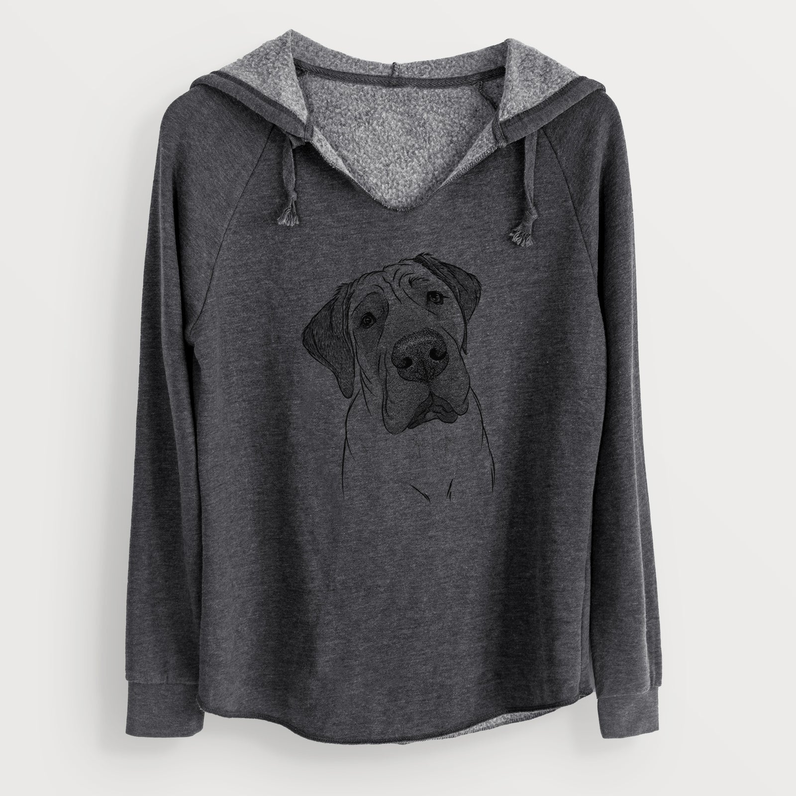 Bare Nutterbutter the English Mastiff - Cali Wave Hooded Sweatshirt