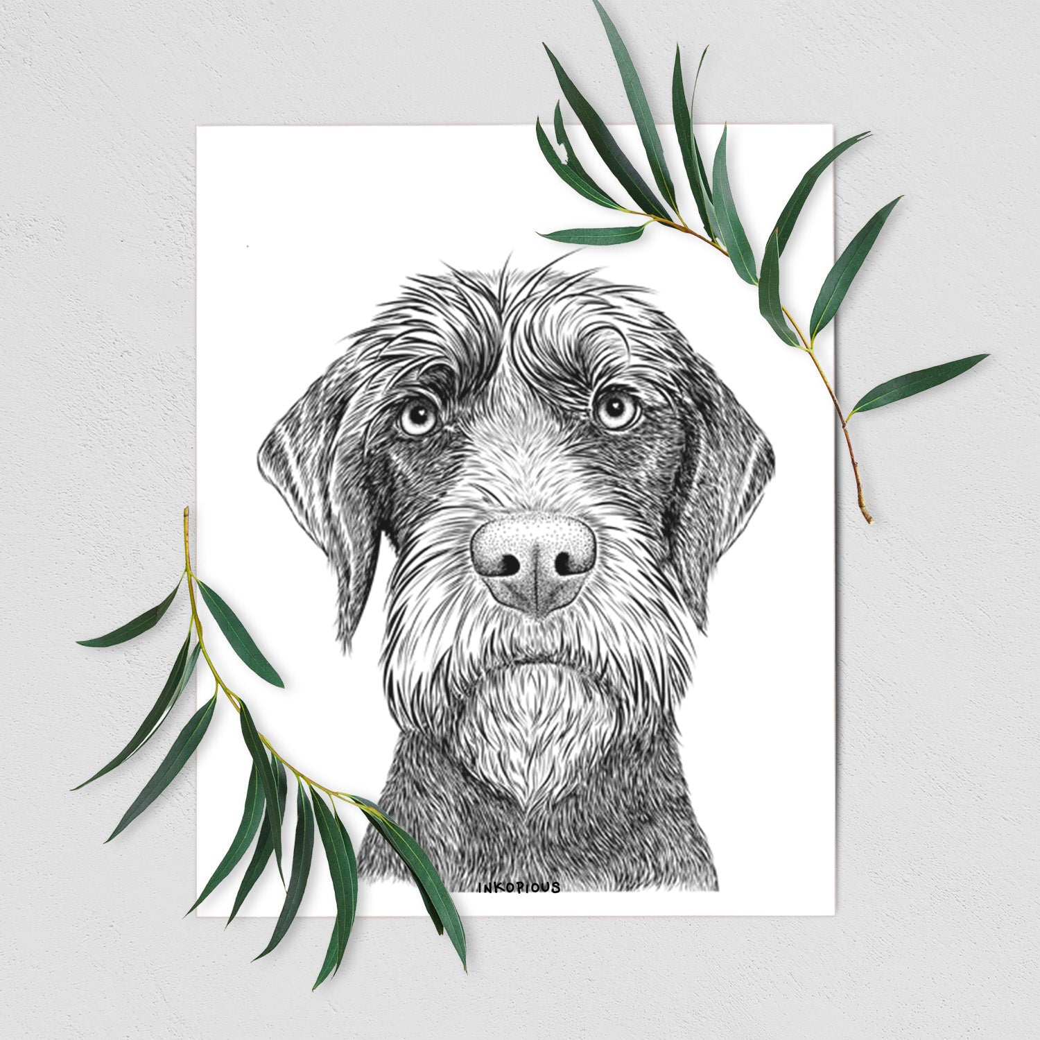 Oakley the Pudelpointer Art Print