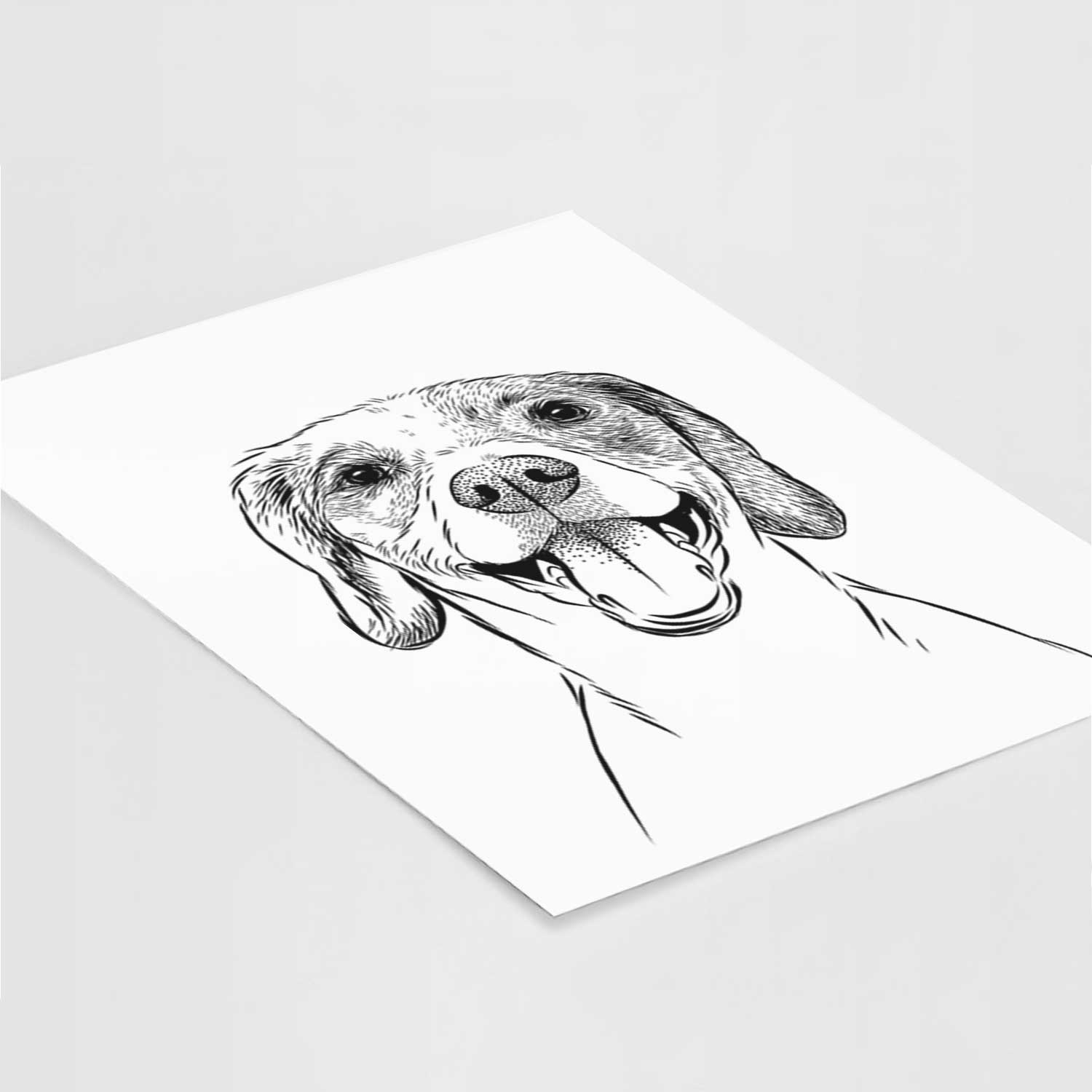 Obi the Beagle Mix Art Print