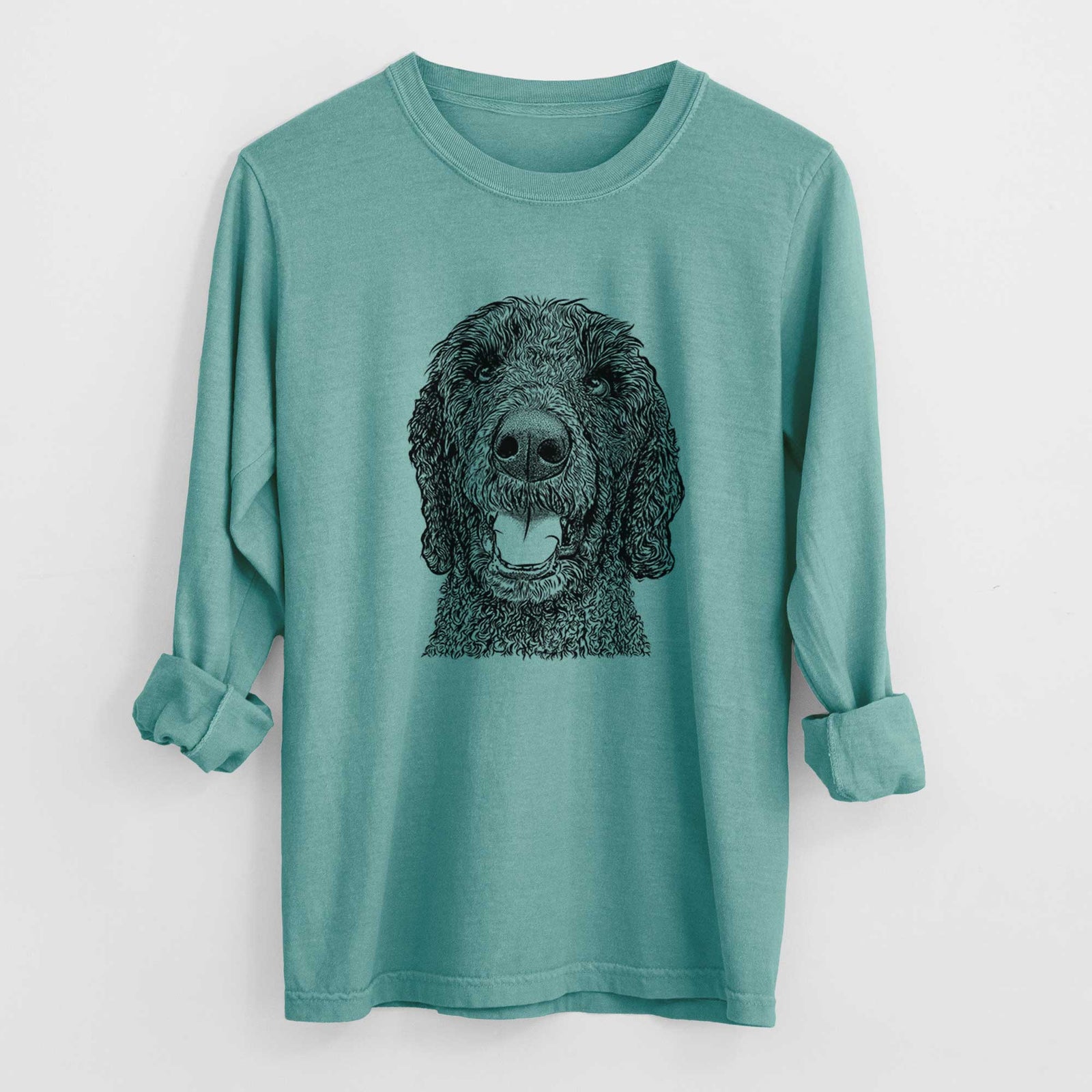 Bare Obi James the Goldendoodle - Heavyweight 100% Cotton Long Sleeve