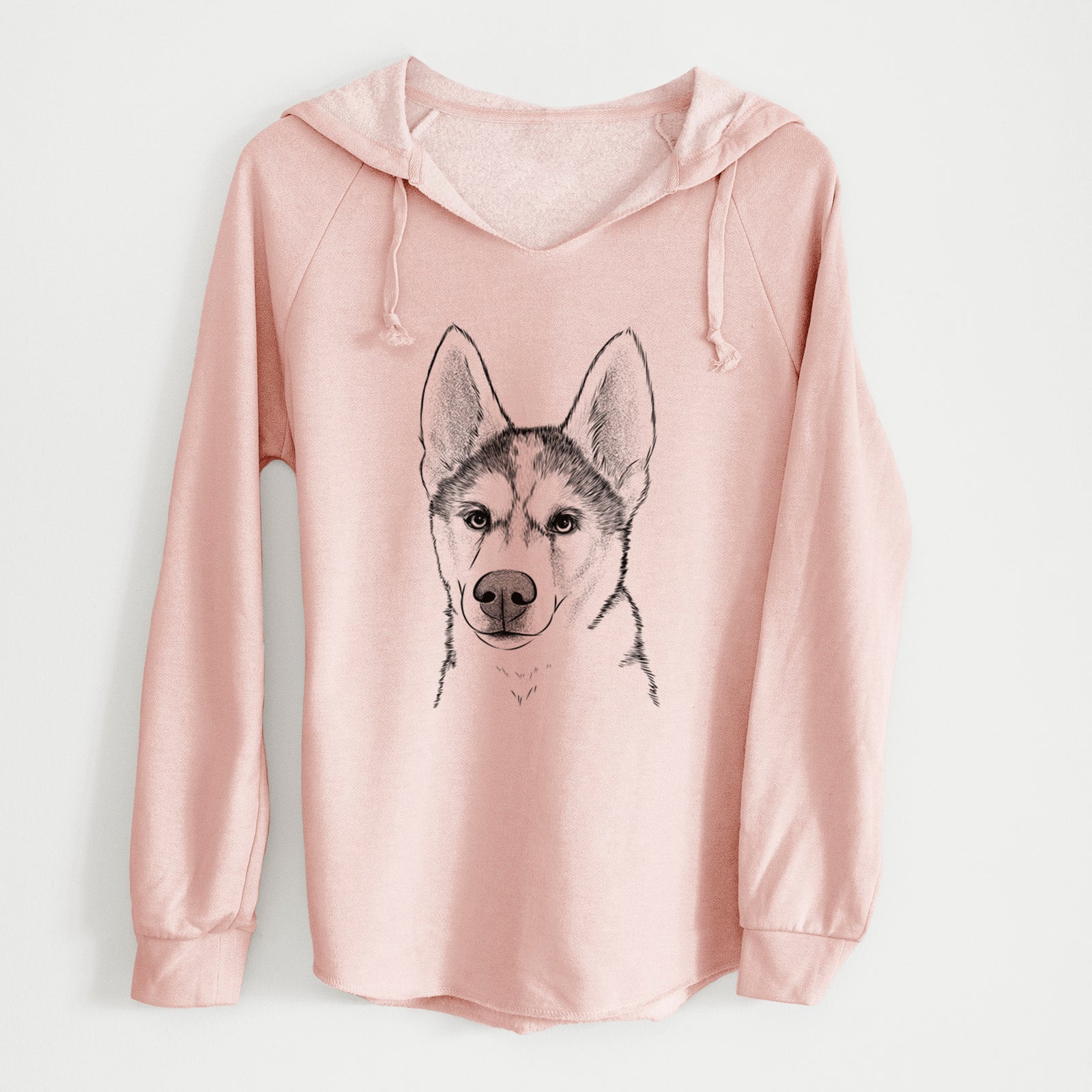 Bare Odin the Siberian Husky - Cali Wave Hooded Sweatshirt