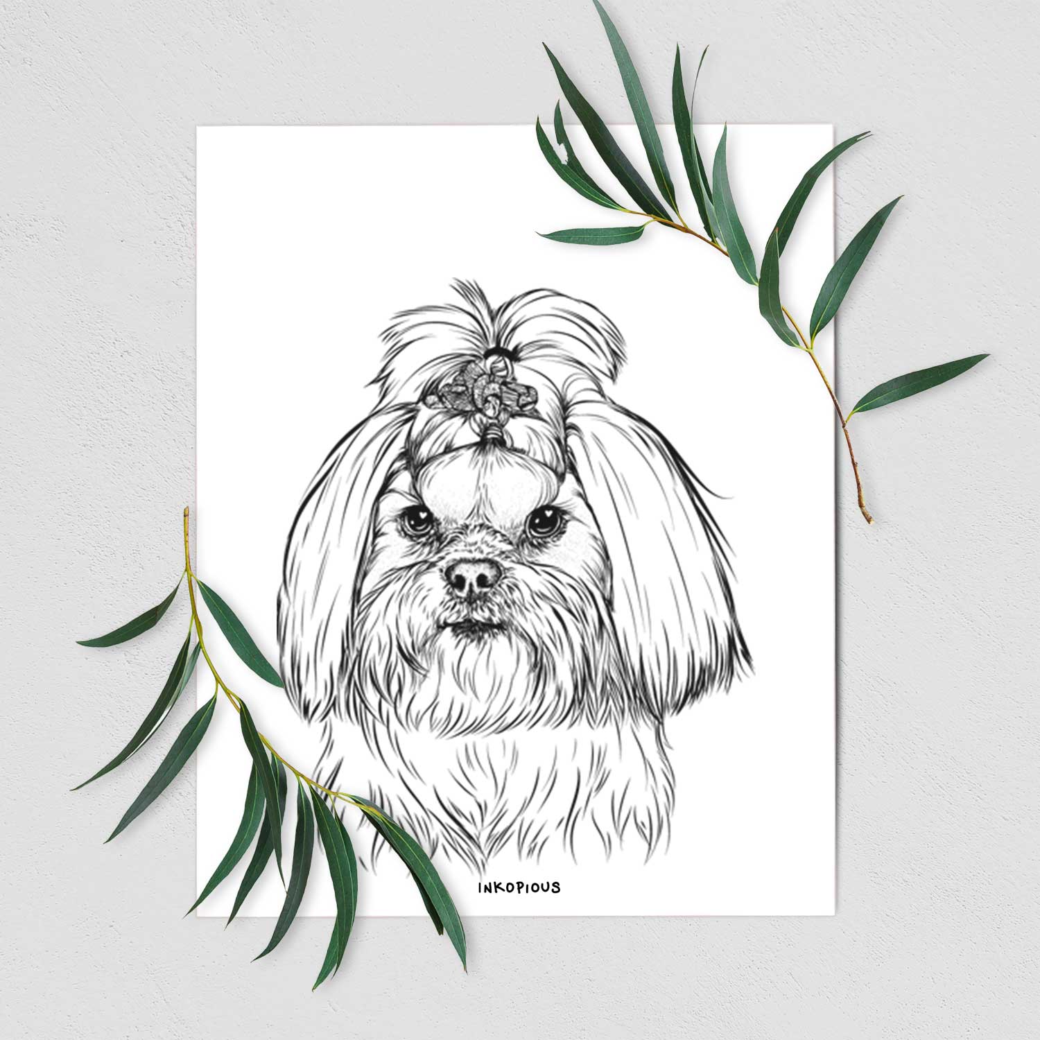 Olga the Shih Tzu Art Print