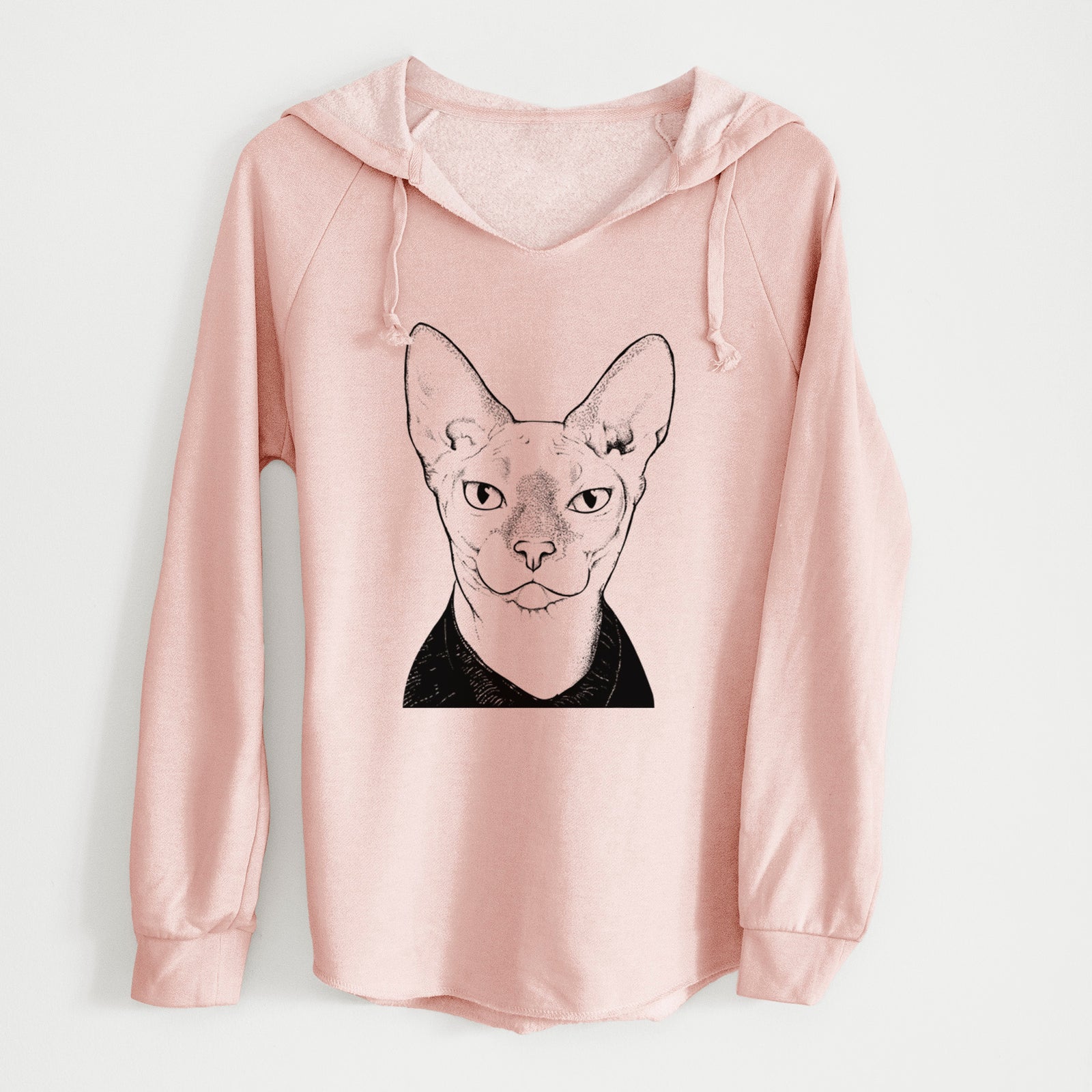 Bare Oliver Watson the Sphynx Cat - Cali Wave Hooded Sweatshirt