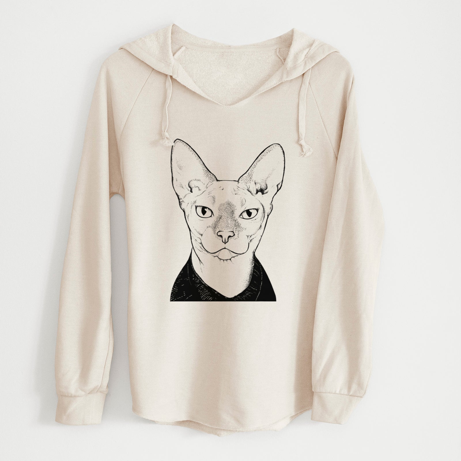 Bare Oliver Watson the Sphynx Cat - Cali Wave Hooded Sweatshirt