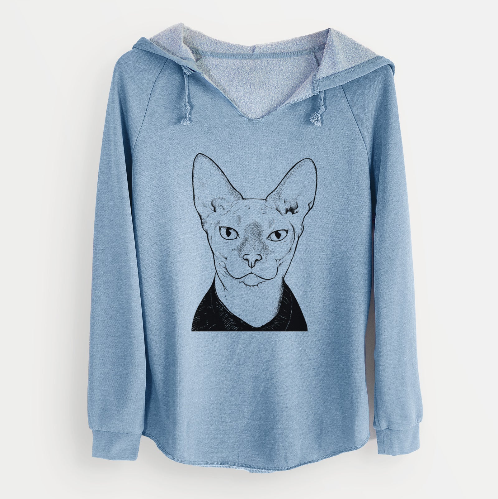 Bare Oliver Watson the Sphynx Cat - Cali Wave Hooded Sweatshirt