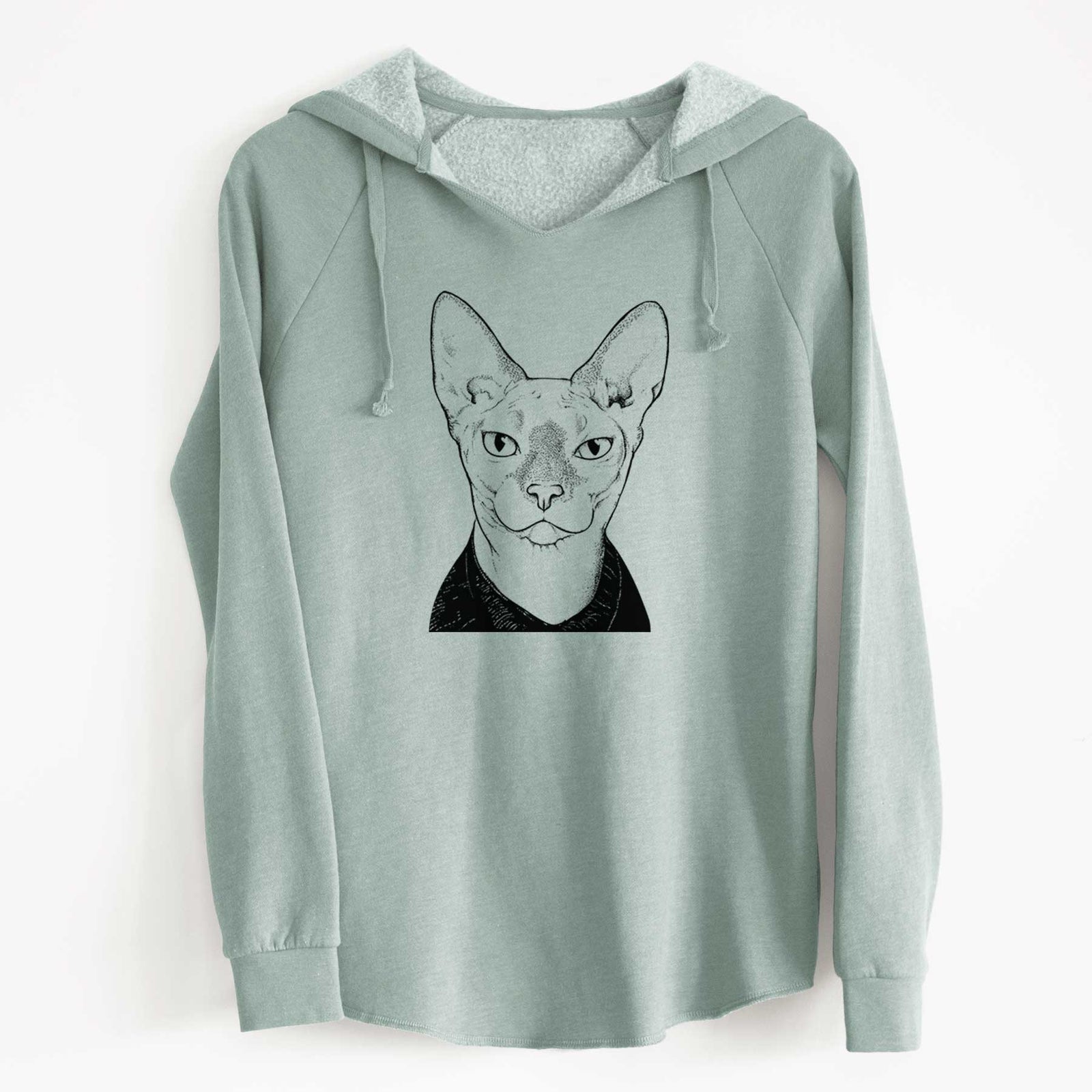 Bare Oliver Watson the Sphynx Cat - Cali Wave Hooded Sweatshirt