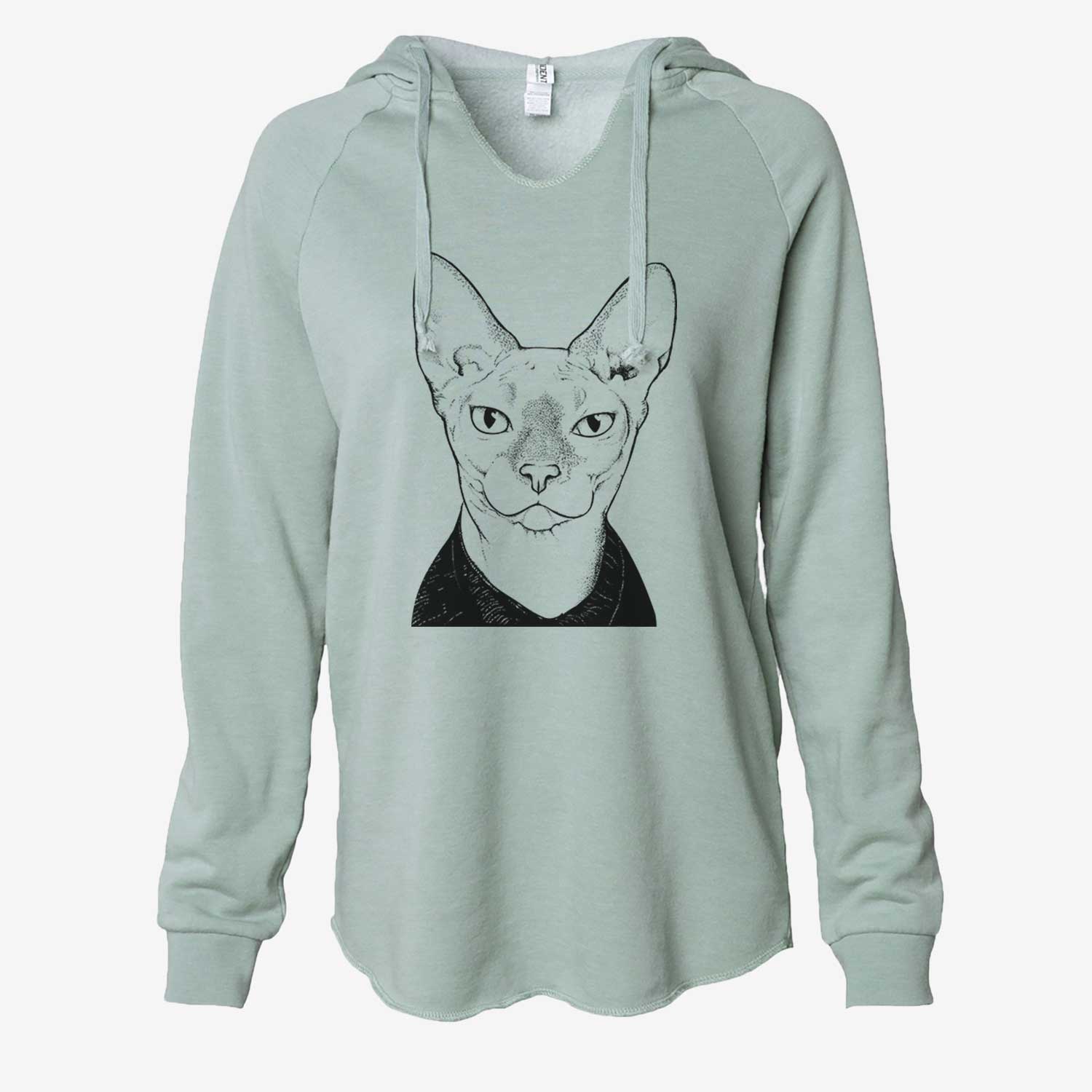 Oliver Watson the Sphynx Cat - Cali Wave Hooded Sweatshirt