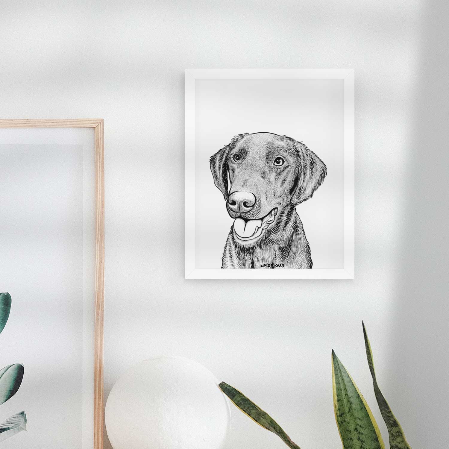Onyx the Labrador Retriever Art Print