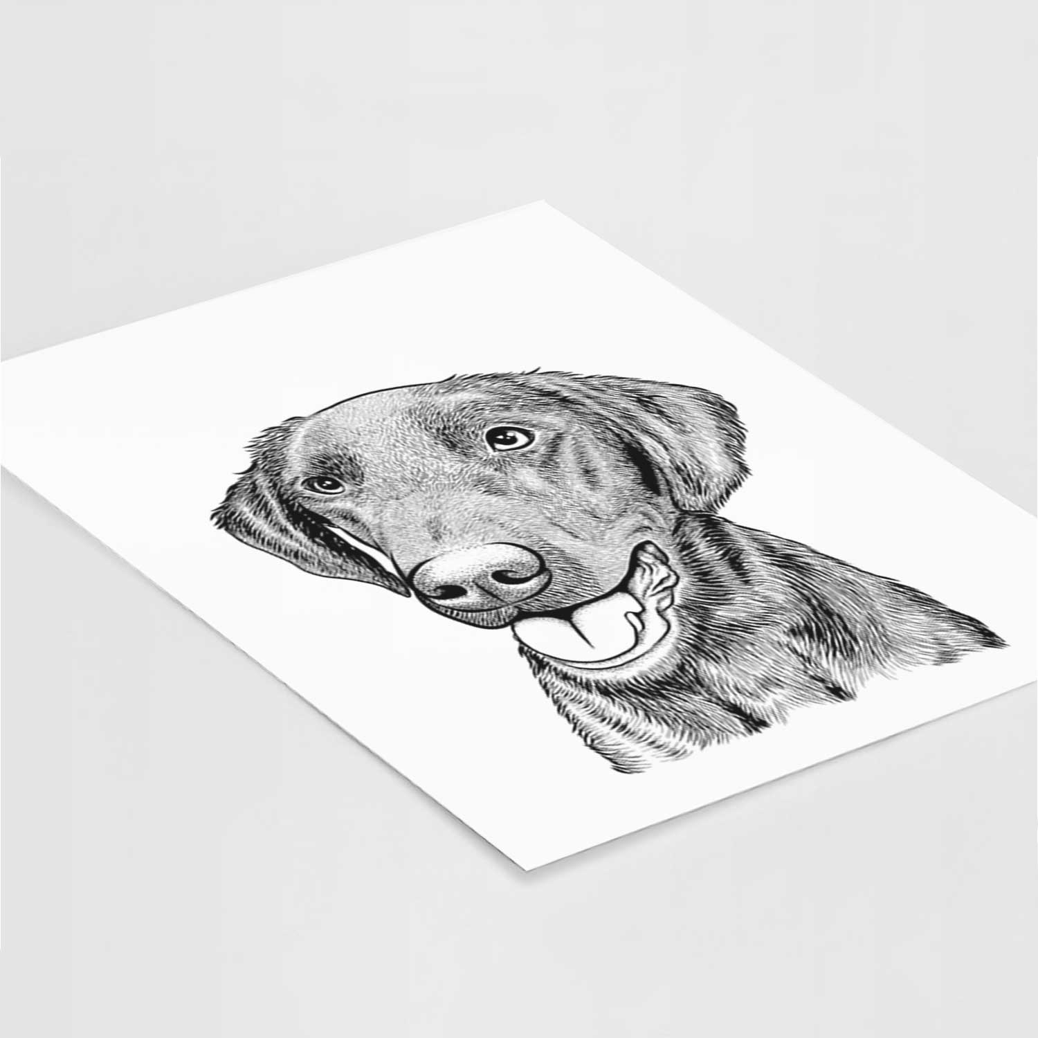 Onyx the Labrador Retriever Art Print