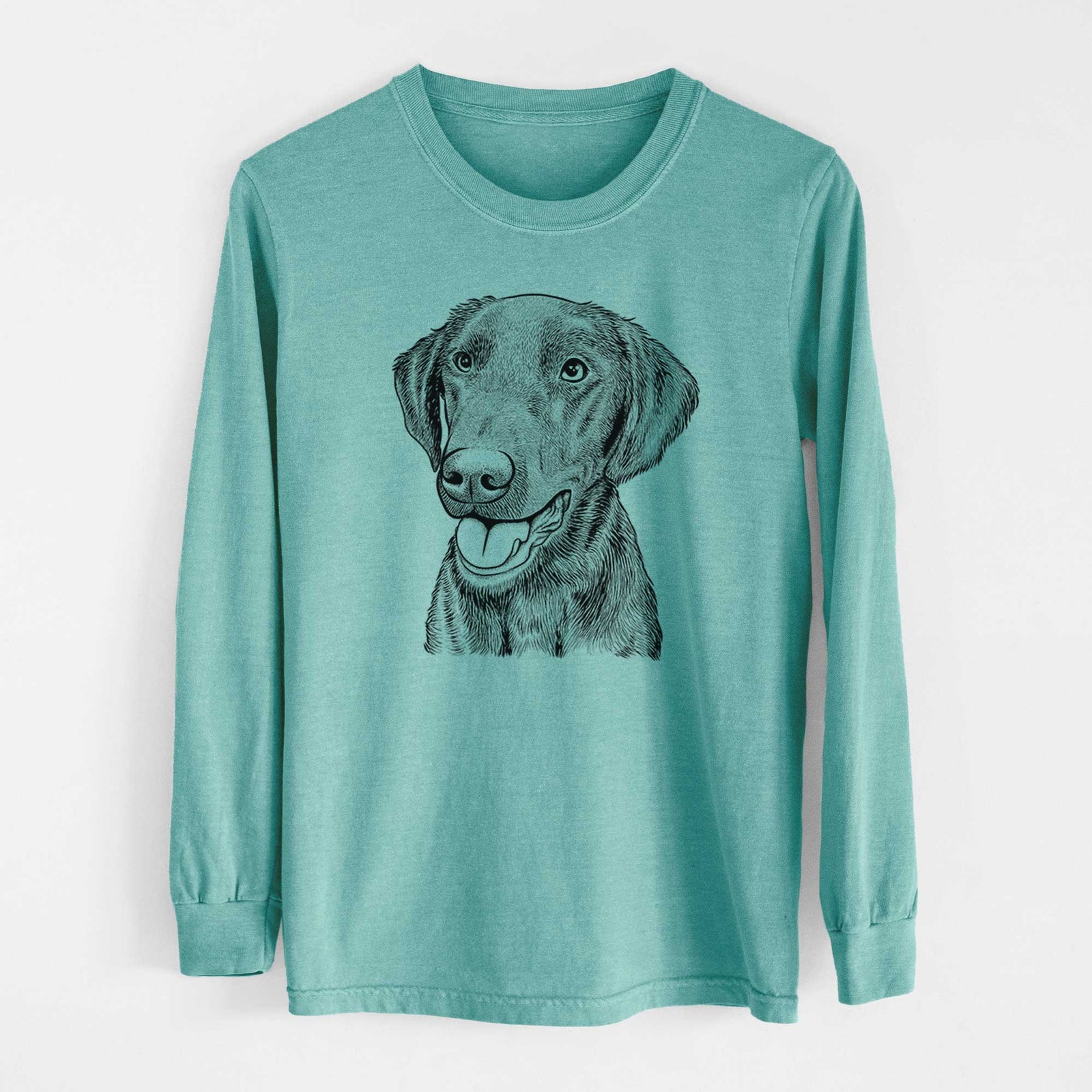 Bare Onyx the Labrador Retriever - Heavyweight 100% Cotton Long Sleeve